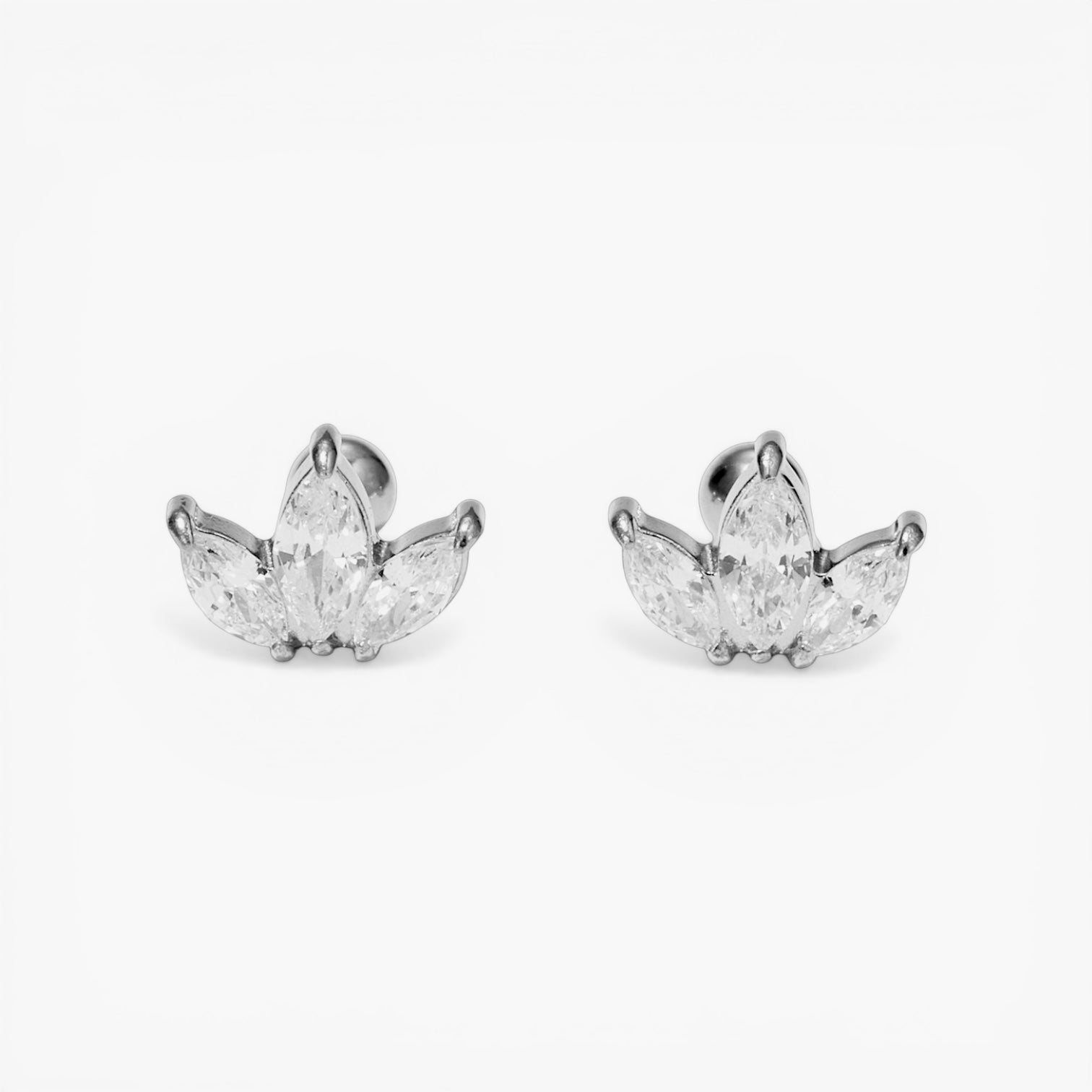 Silver Trio Studs