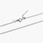 Silver Adjustable Fine Link Necklace