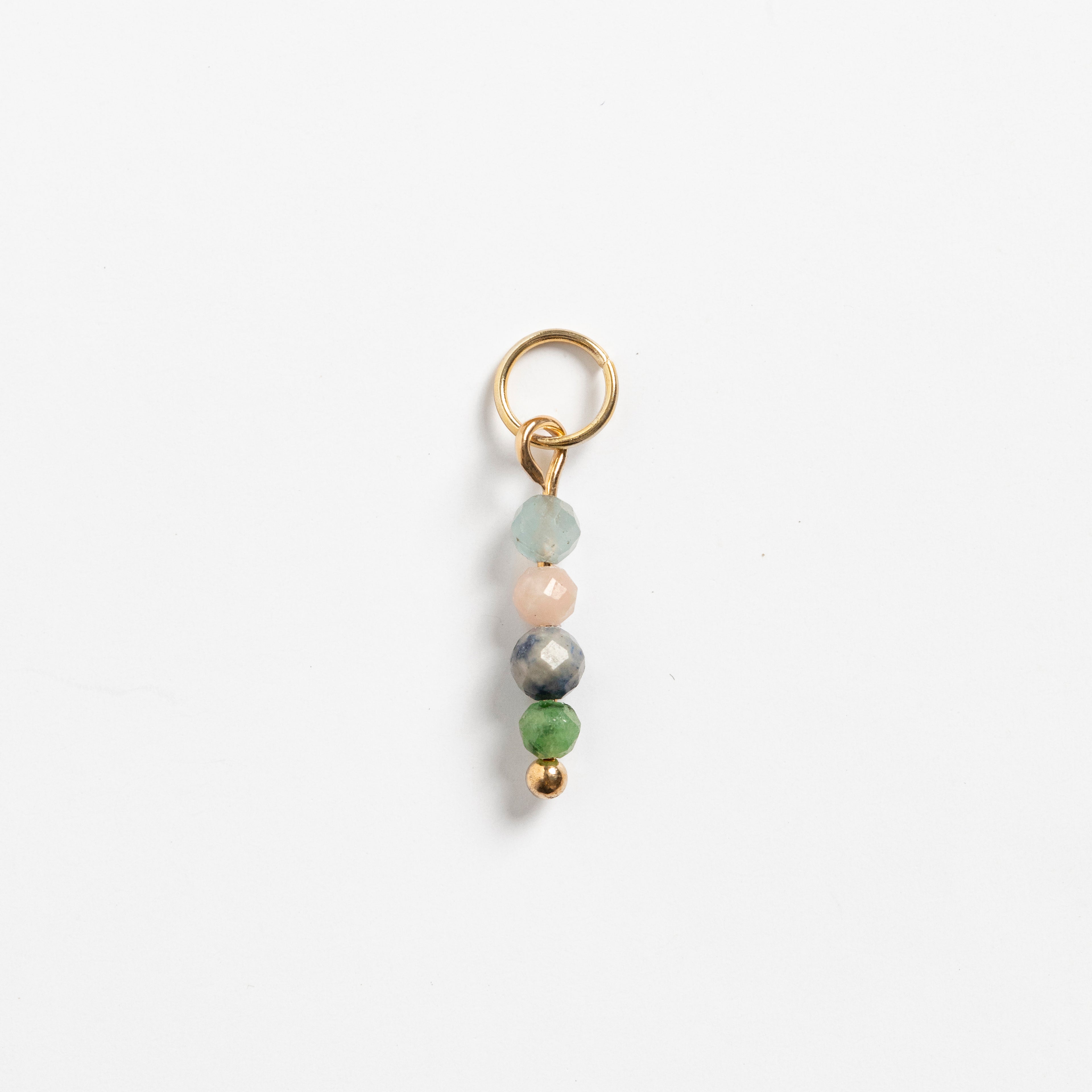Gold Birthstone Beads Charm
