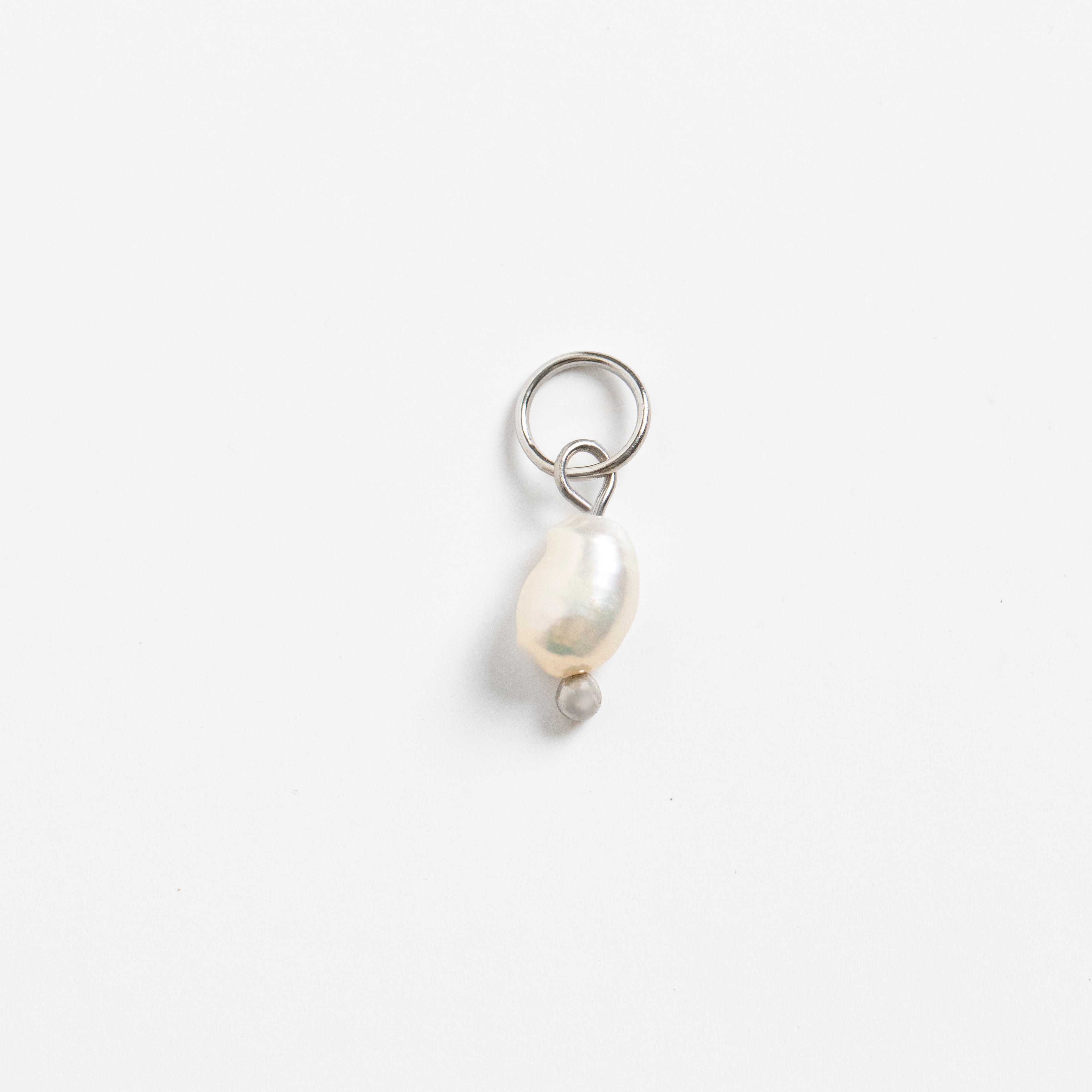 Silver Petite Freshwater Pearl Charm