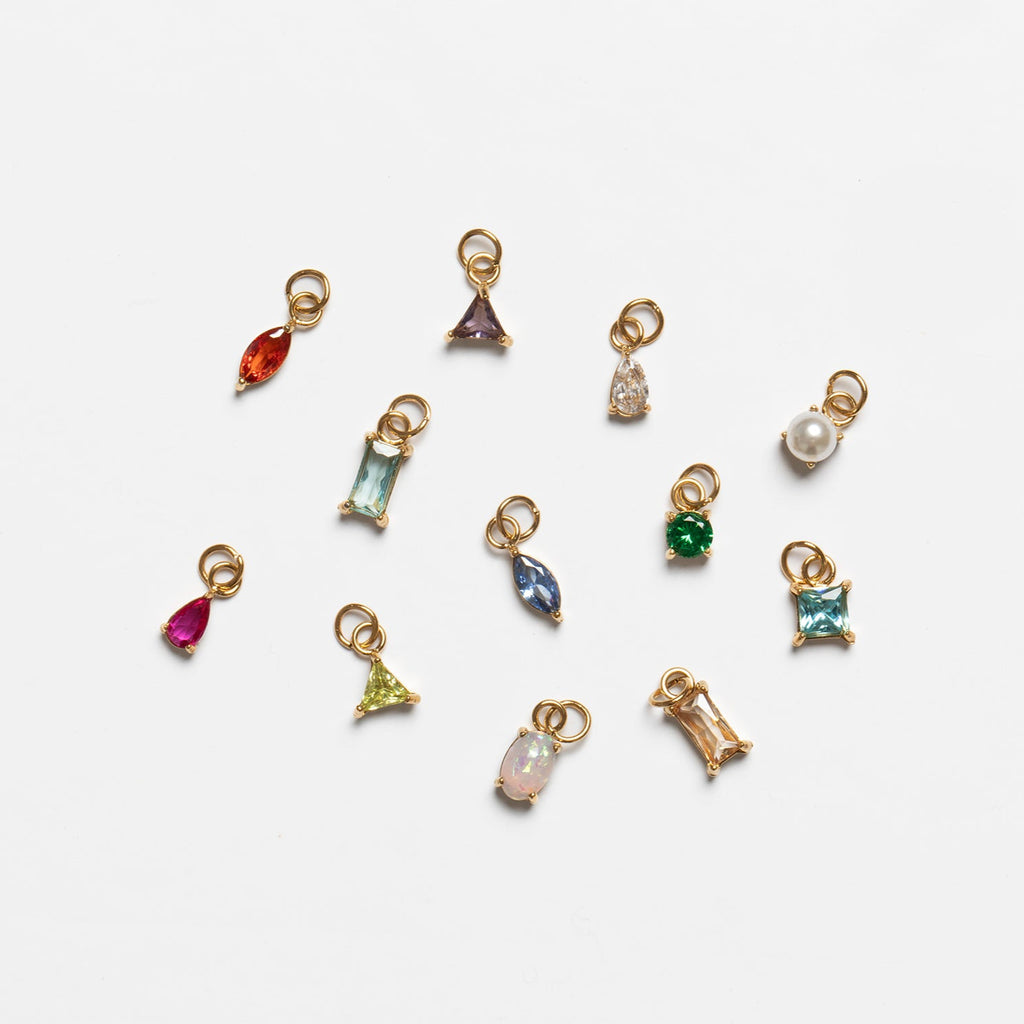 Gold Petite Birthstone Charm