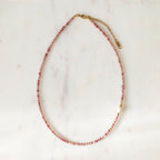 Rhodonite & Freshwater Pearl Necklace