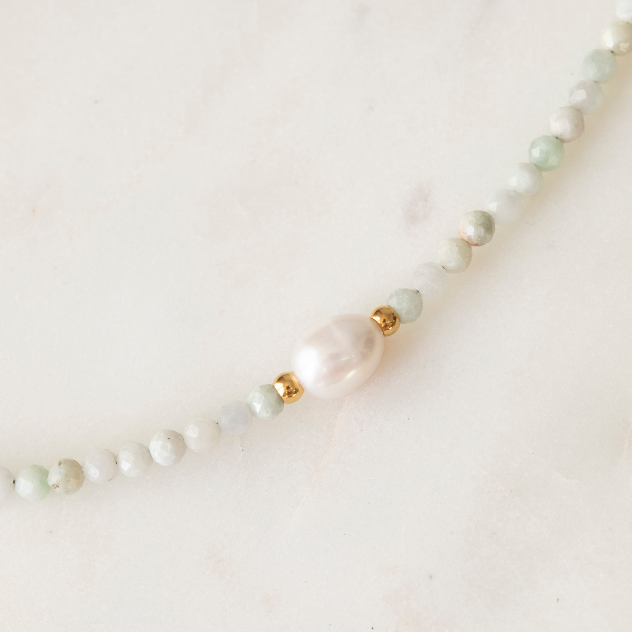 Jadeite & Freshwater Pearl Necklace