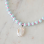 Sky & Candy Crystal Beaded Necklace