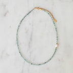 Pyroxene & Freshwater Pearl Necklace