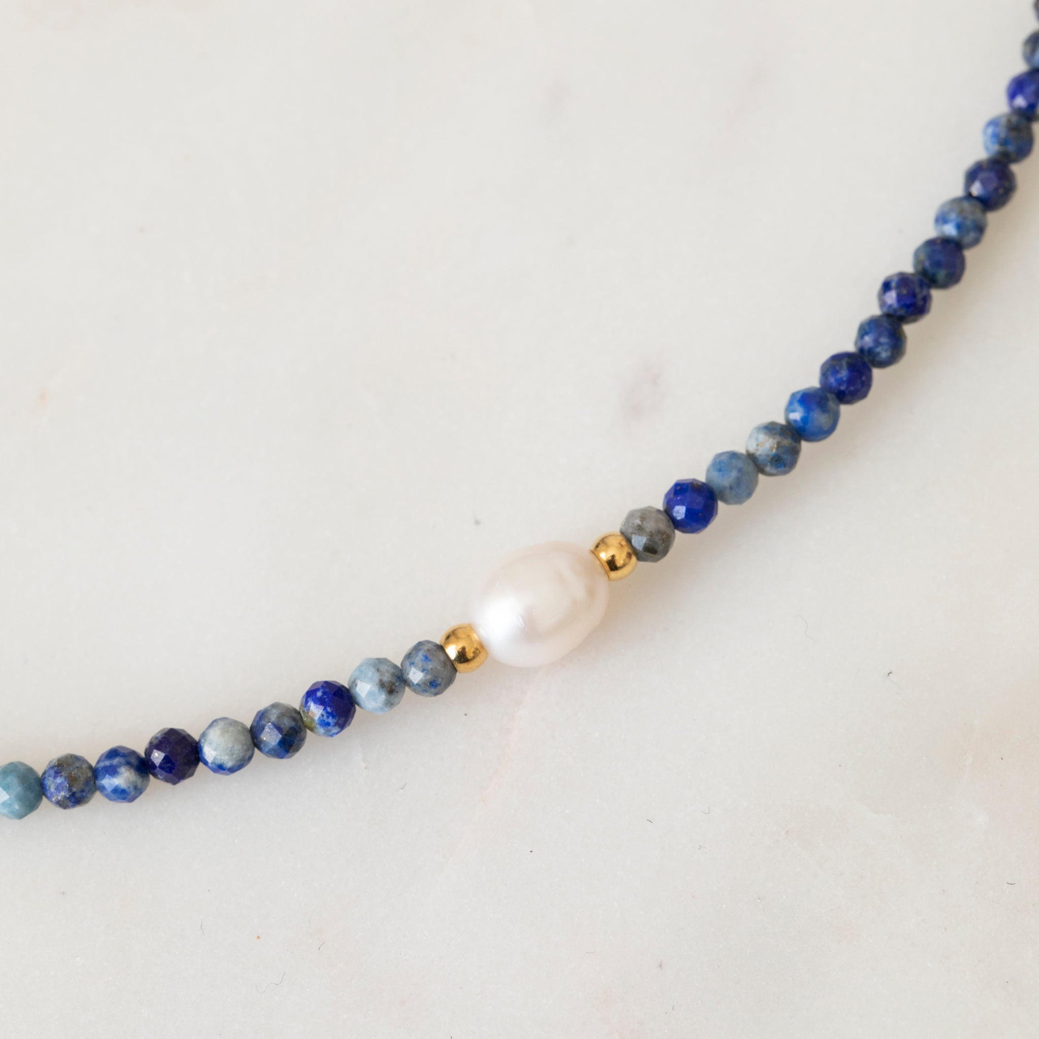 Lapis & Freshwater Pearl Necklace