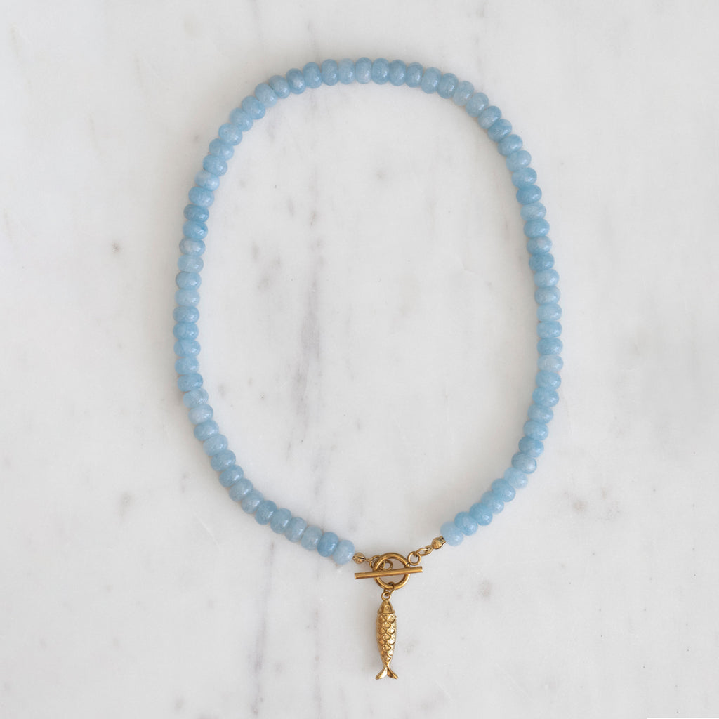 Sky Fish Stone Bead Necklace