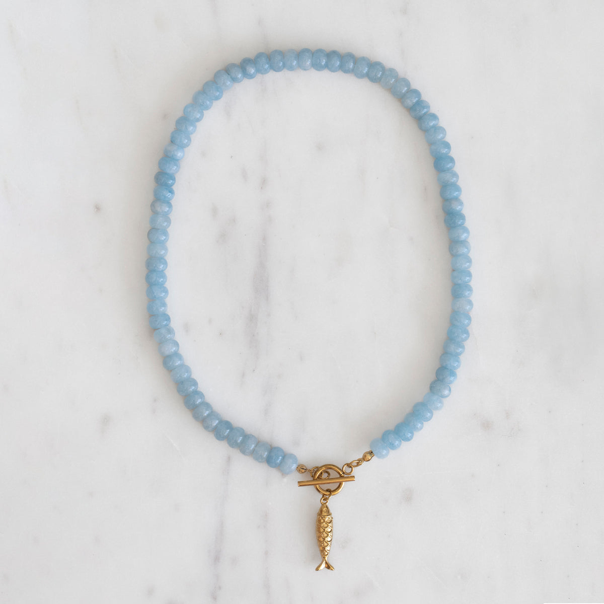 Sky Fish Stone Bead Necklace