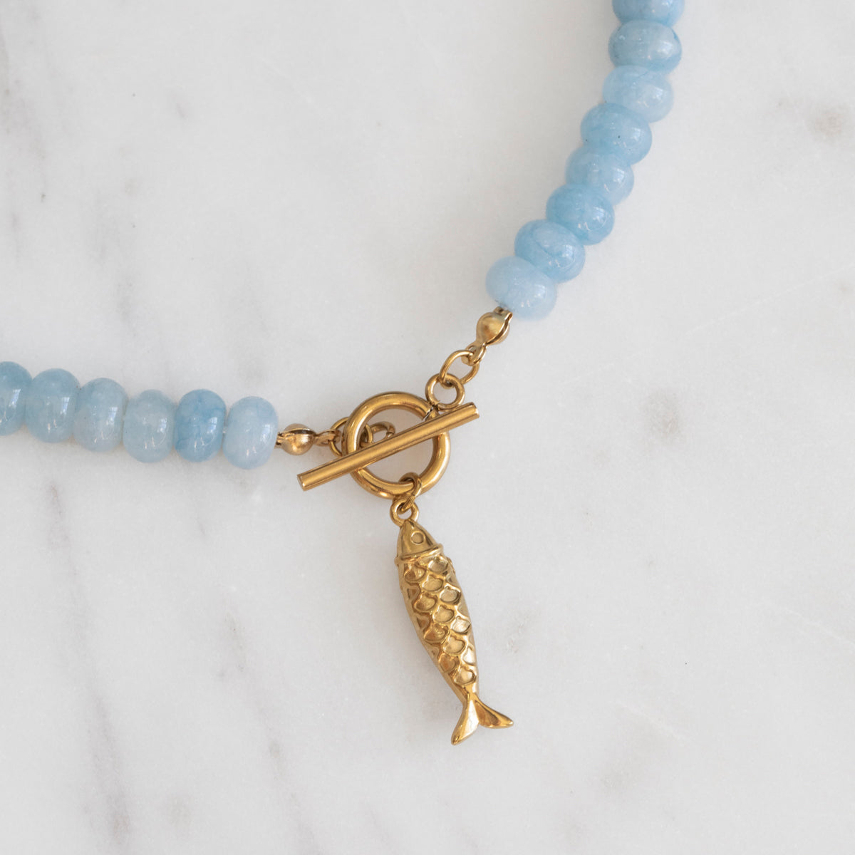 Sky Fish Stone Bead Necklace