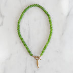 Lime Fish Stone Bead Necklace