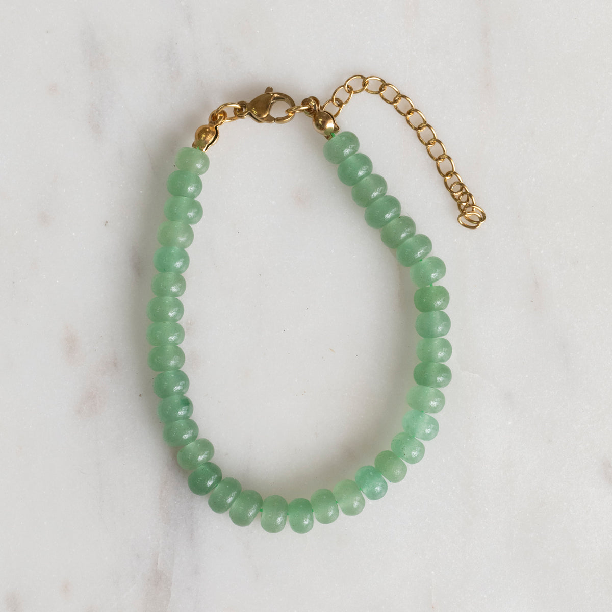 Seafoam Stone Bead Bracelet