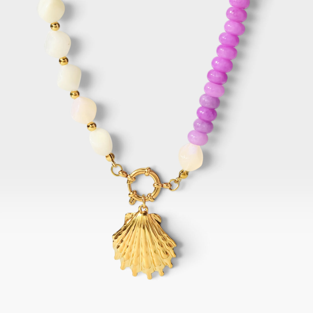 Lilac Shell Necklace