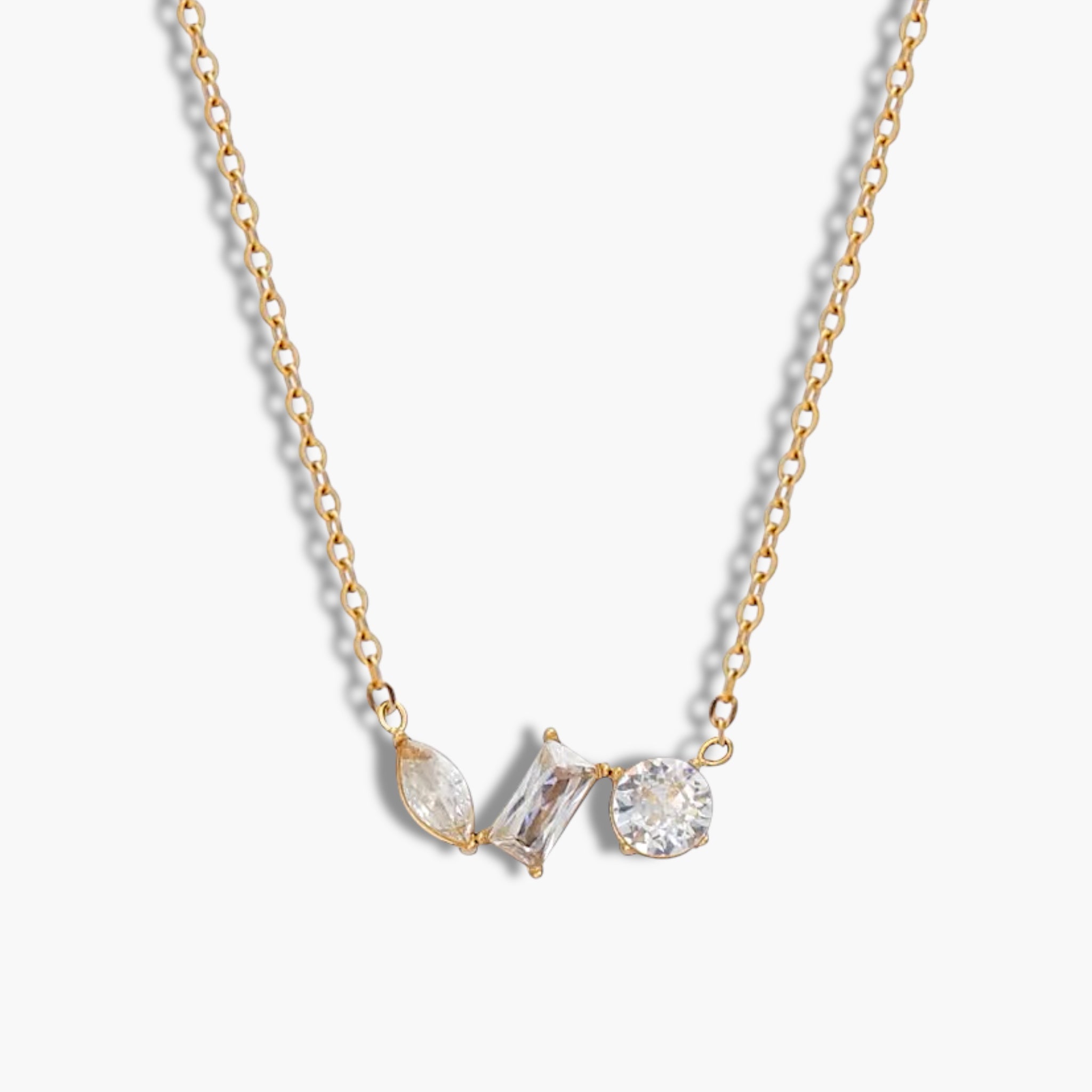 Gold Cluster Necklace