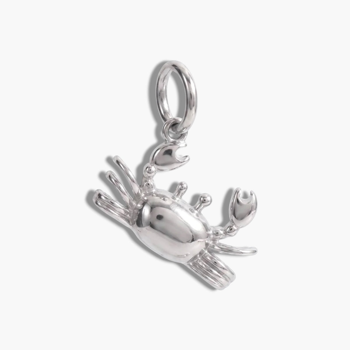 Silver Crab Charm