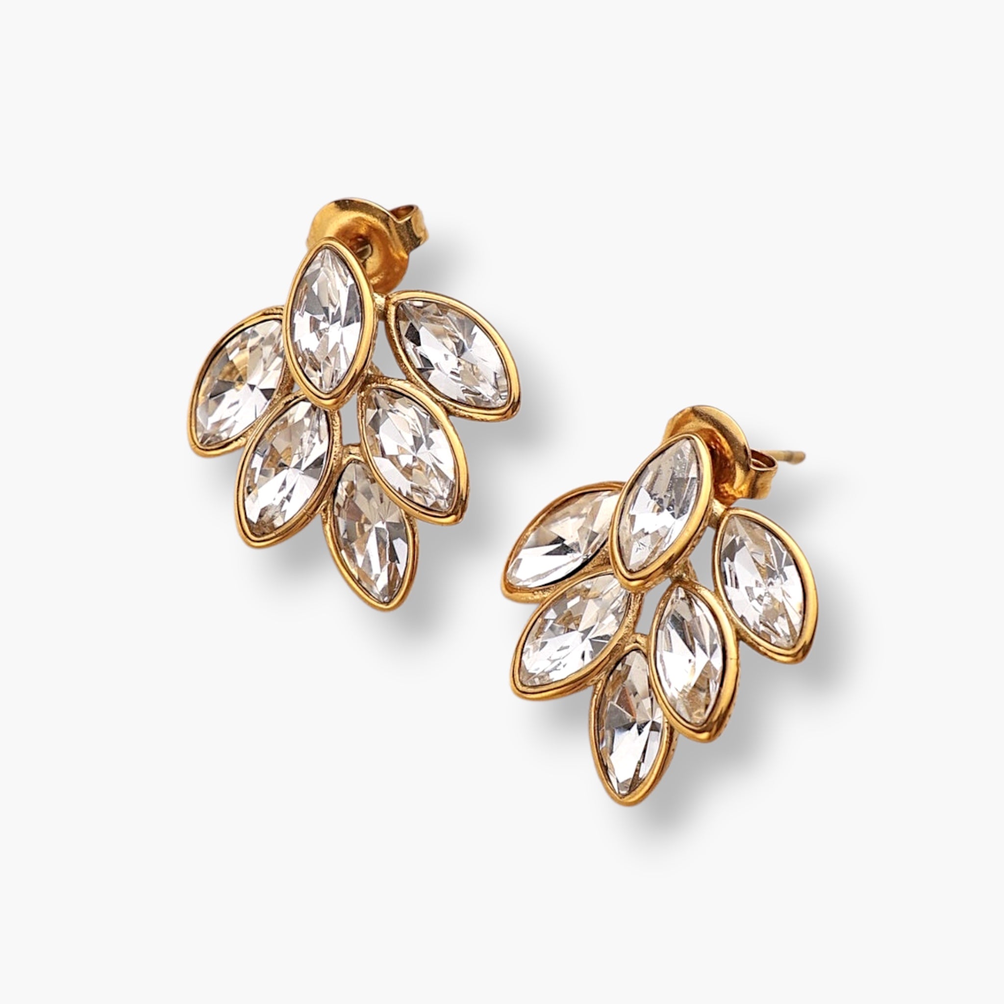 Gold Bloom Cluster Studs