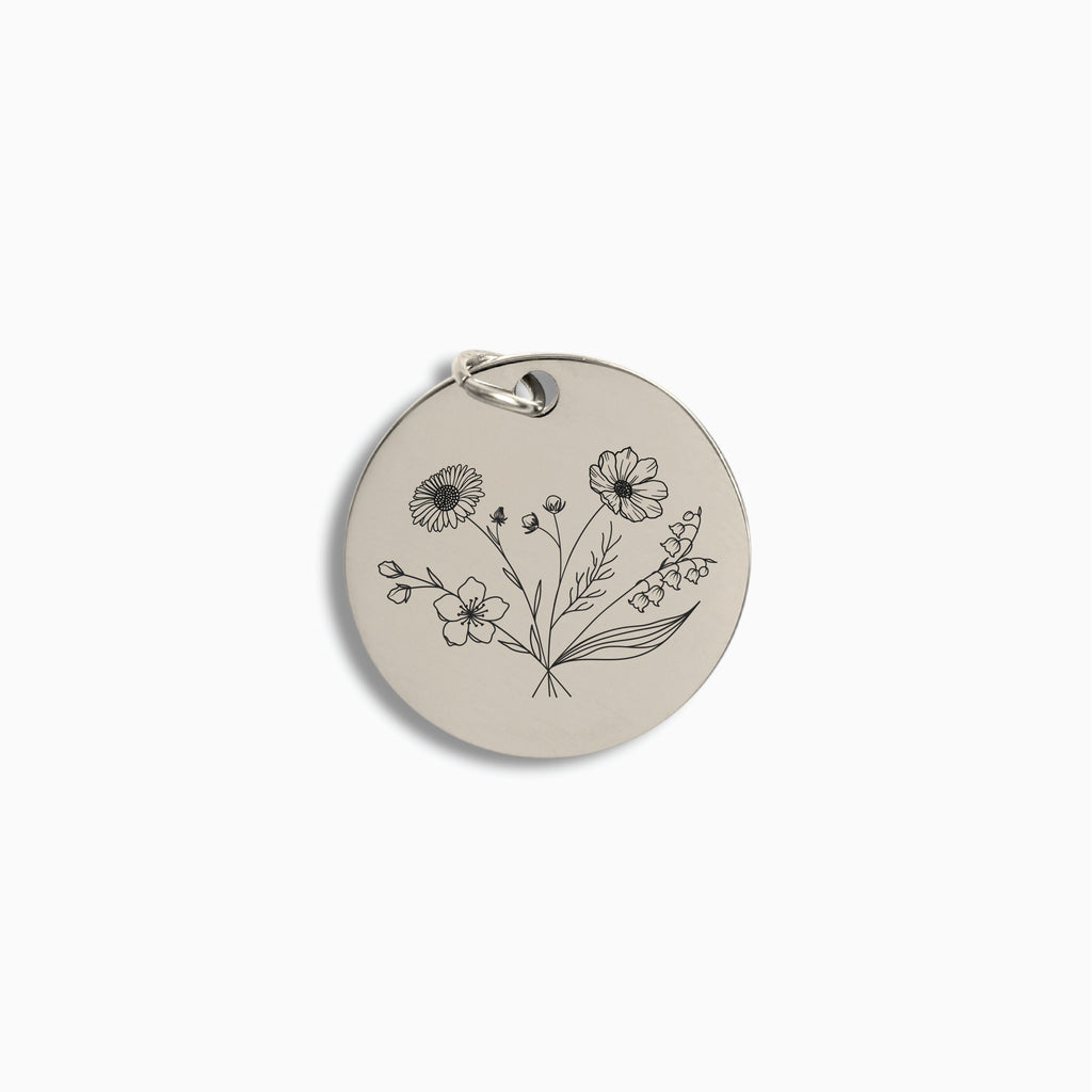 Silver Large Disc Pendant