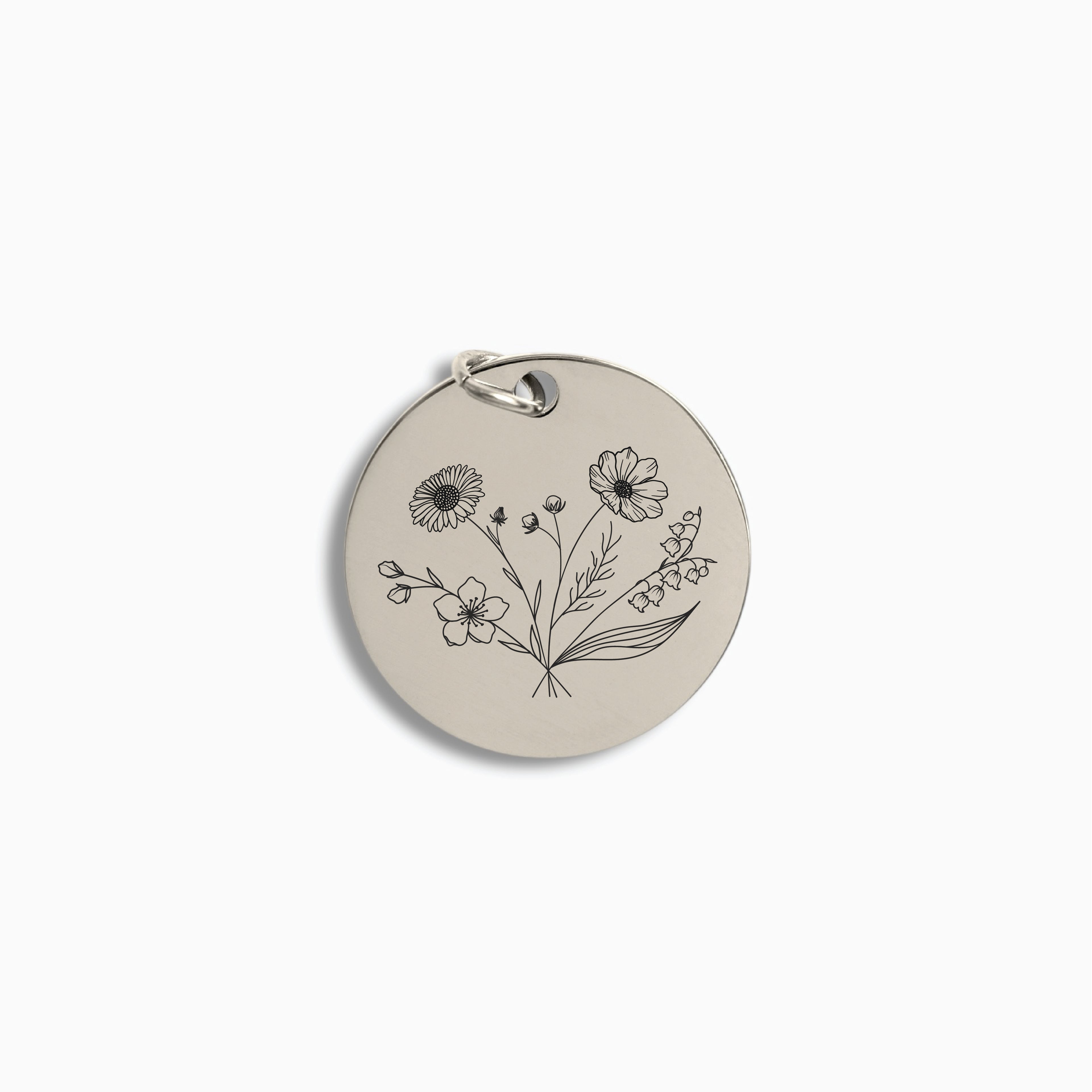 Silver Large Disc Pendant