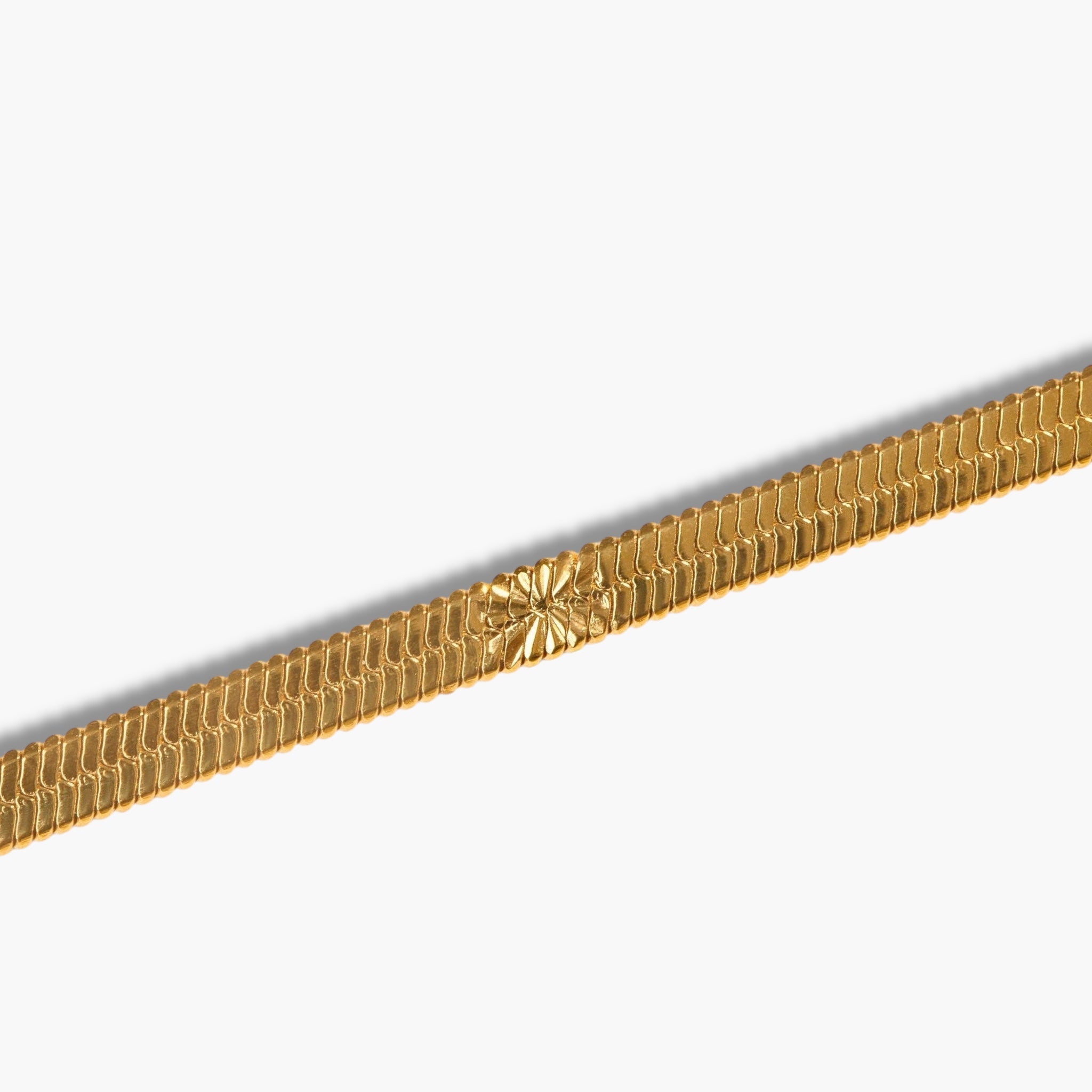 Gold Star Snake Necklace