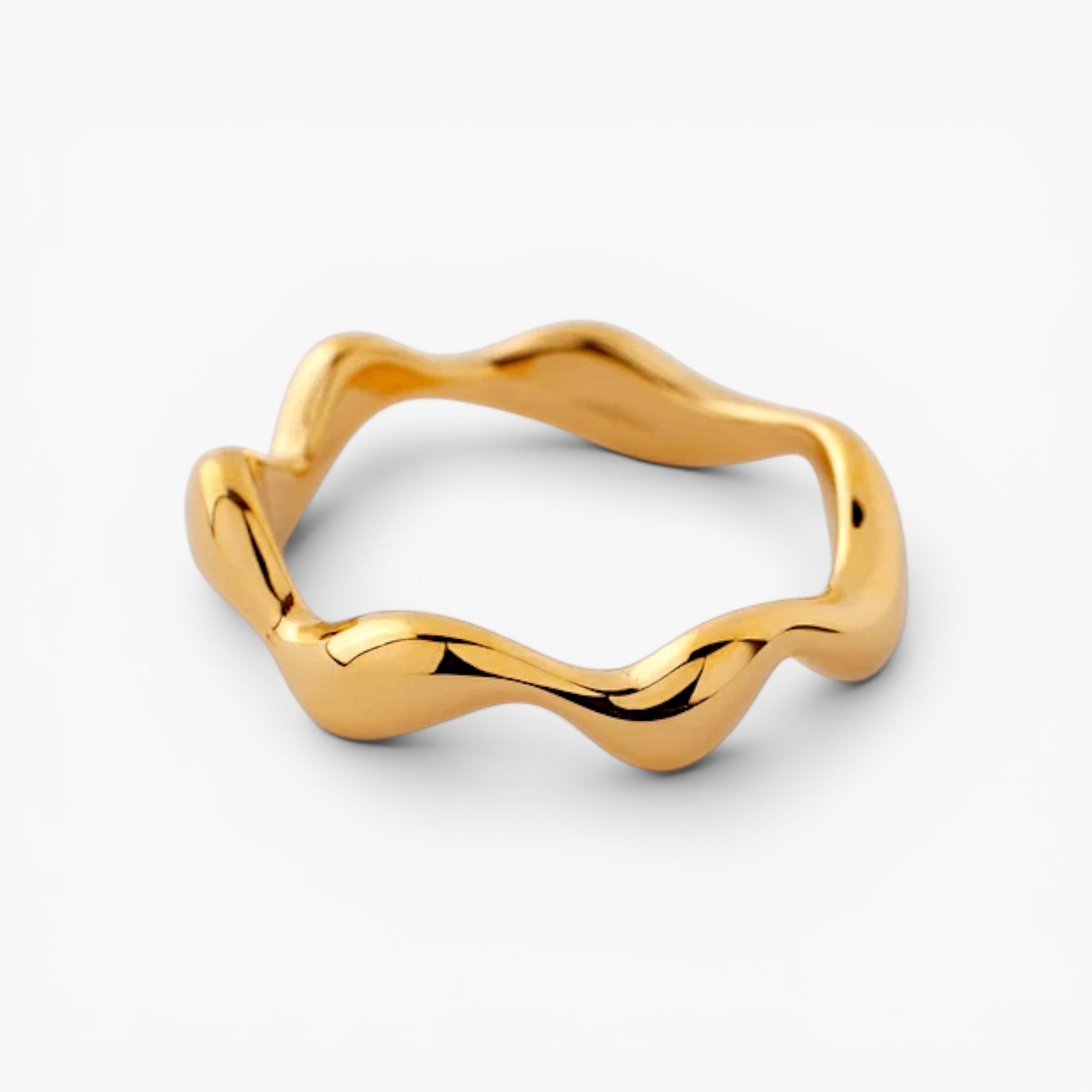 Gold Tidal Ring