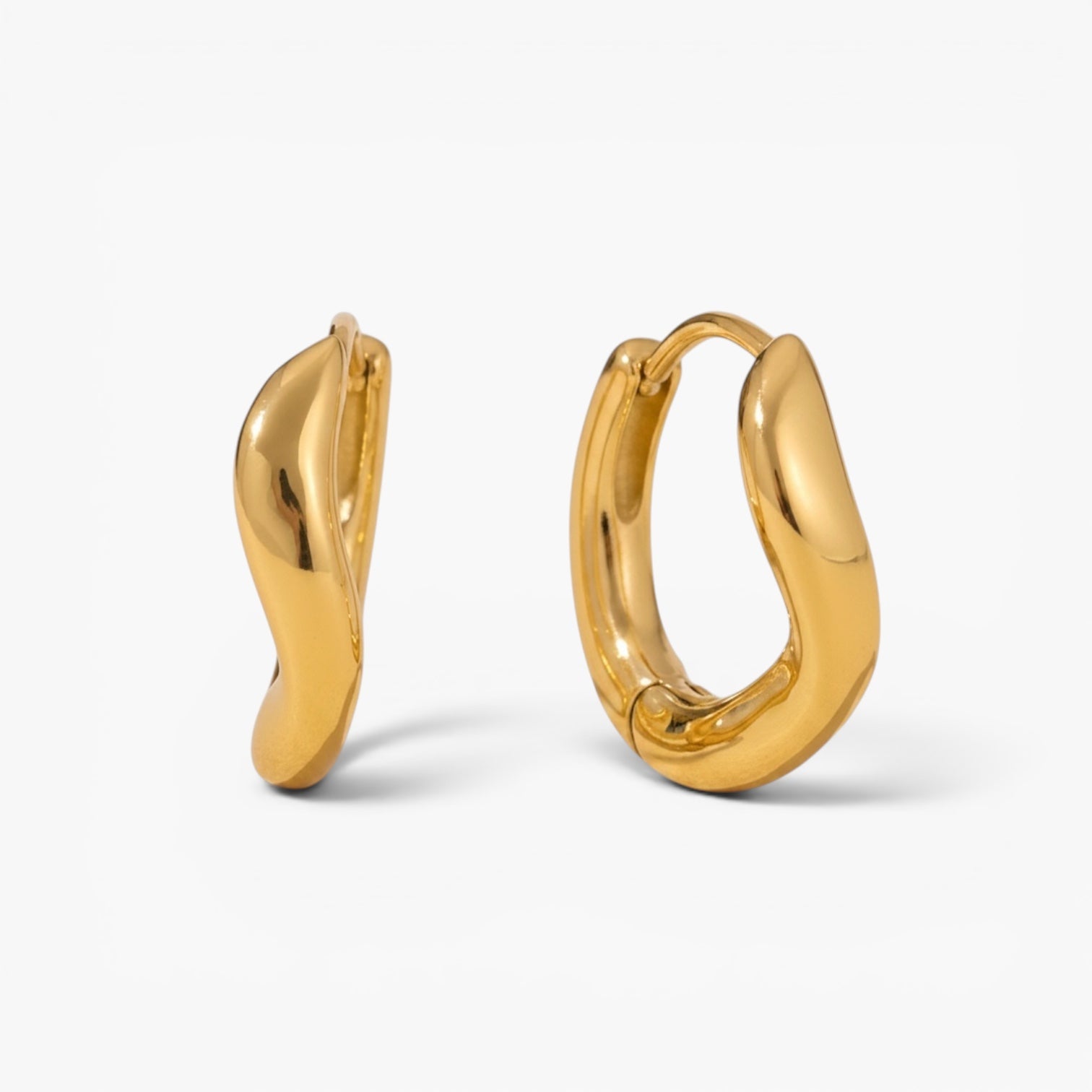 Gold Twist Hoops