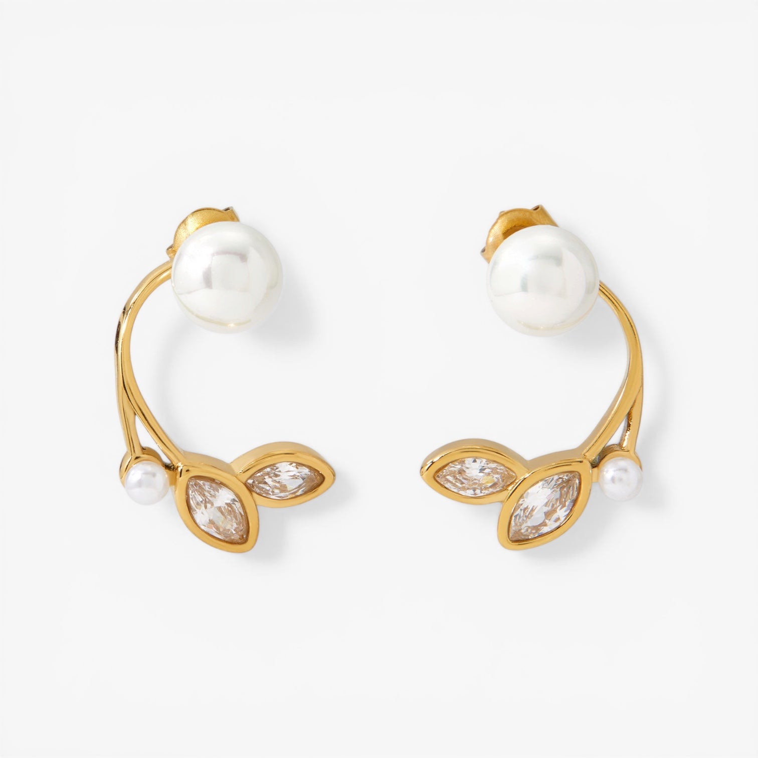 Gold Lily Studs