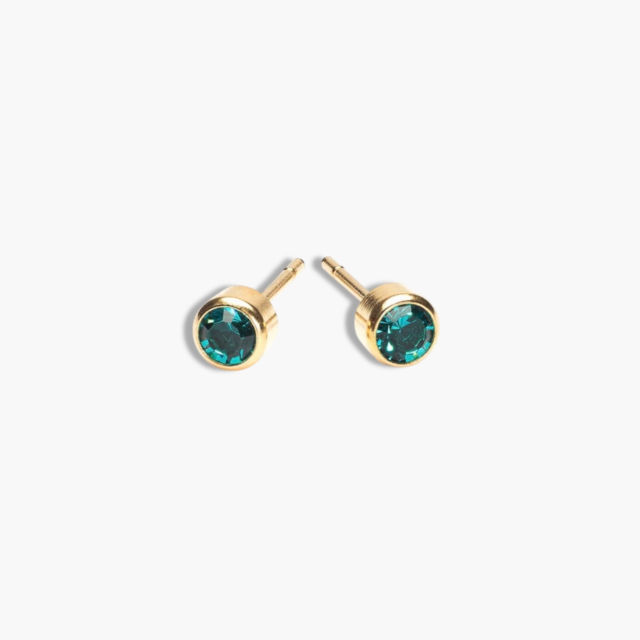 Gold Birthstone Studs