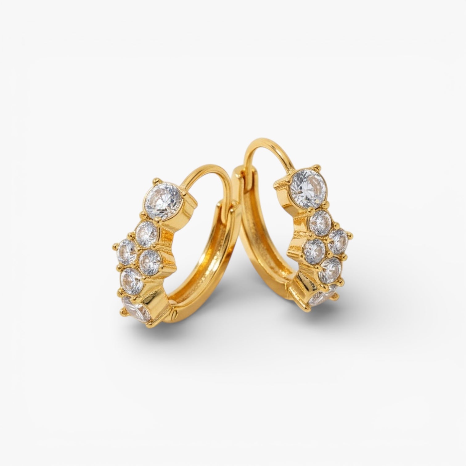 Gold Geo Hoops