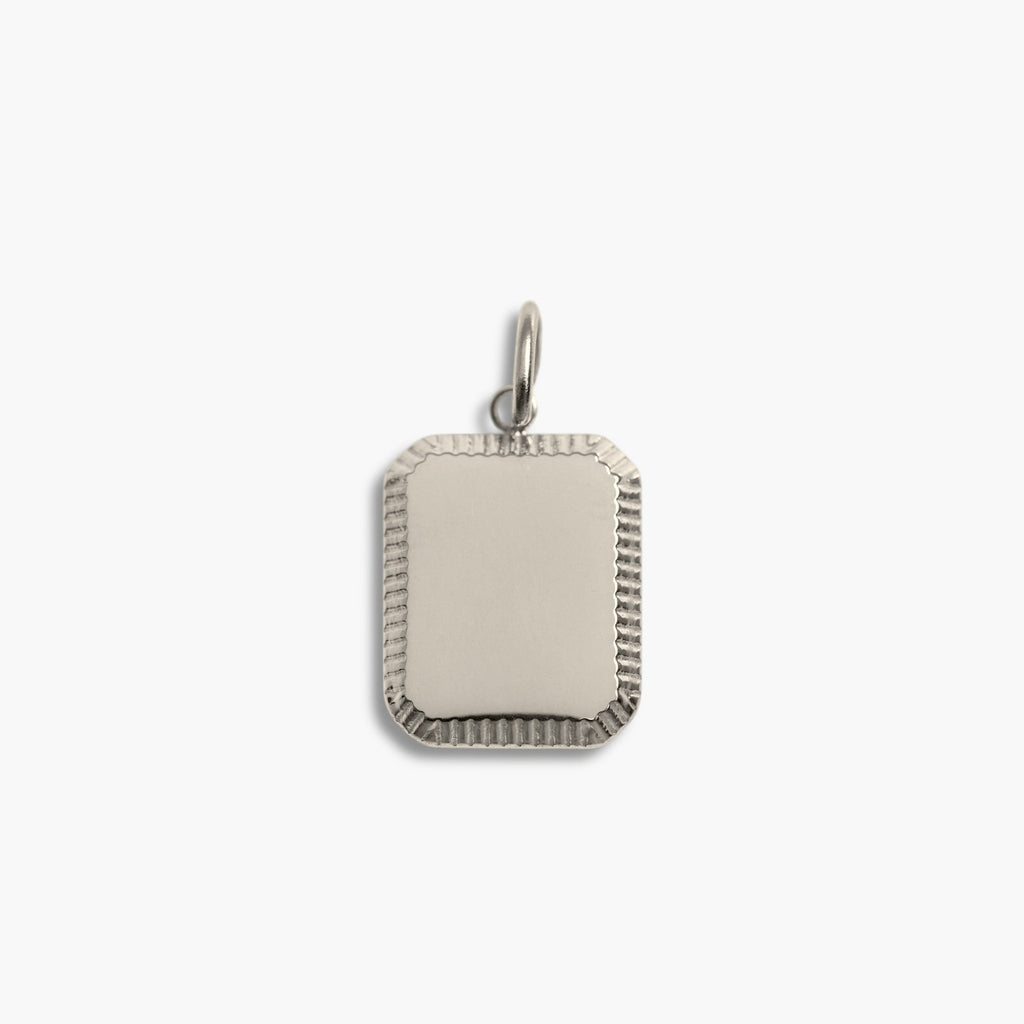 Silver Detailed Edge Pendant