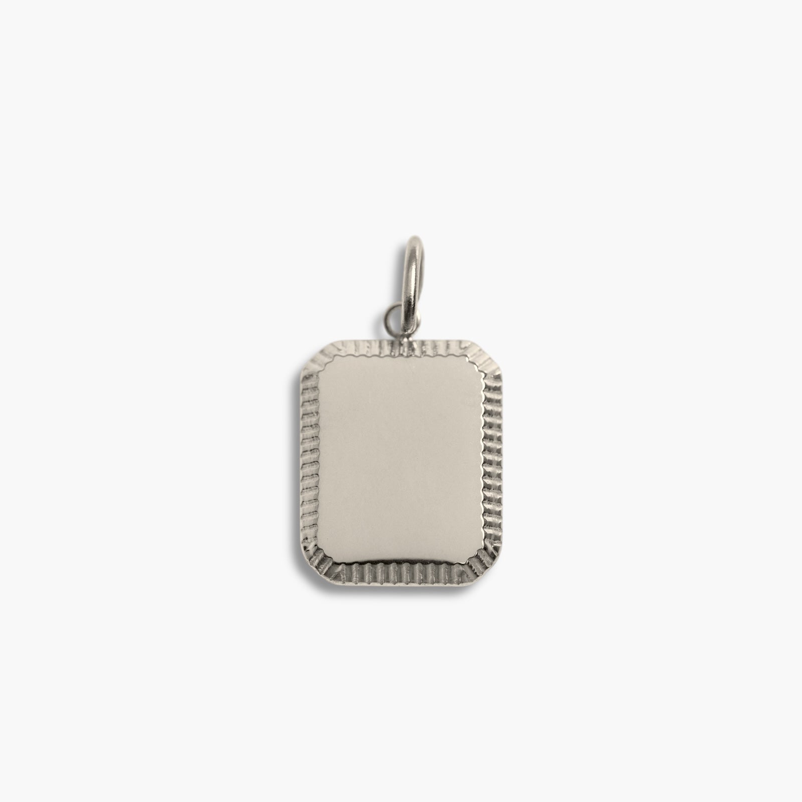 Silver Detailed Edge Pendant