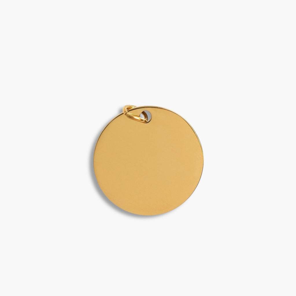 Gold Large Disc Pendant