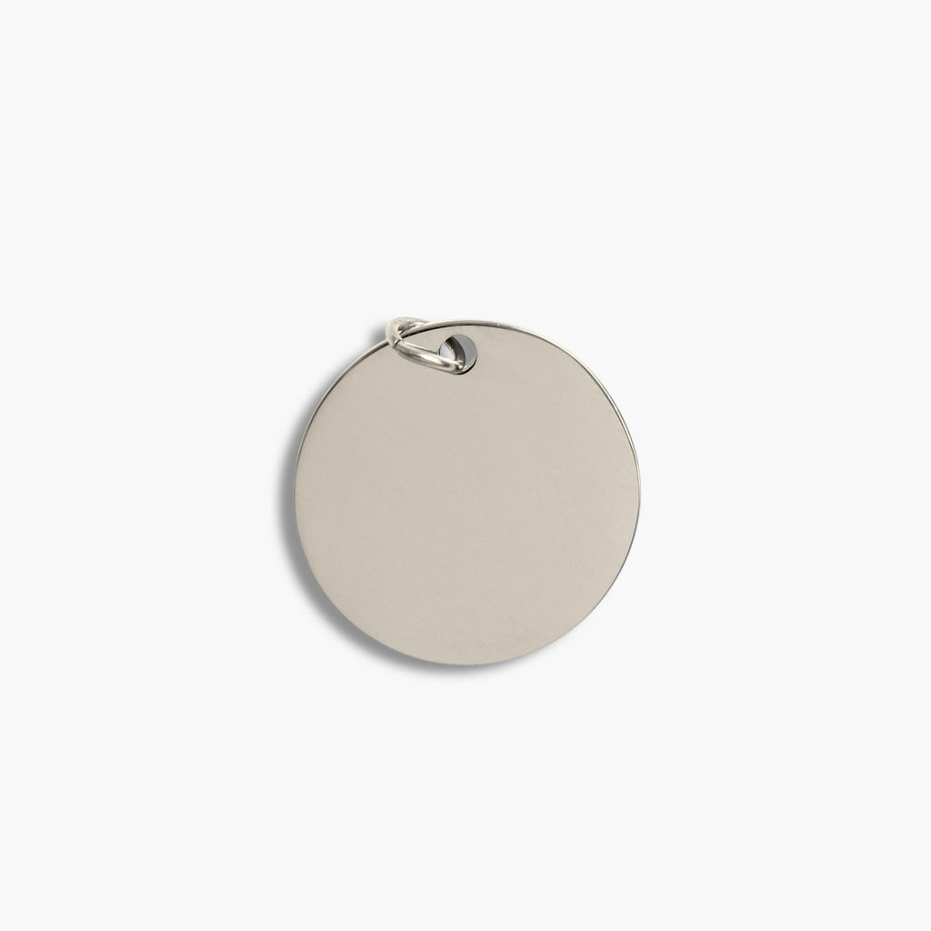 Silver Large Disc Pendant