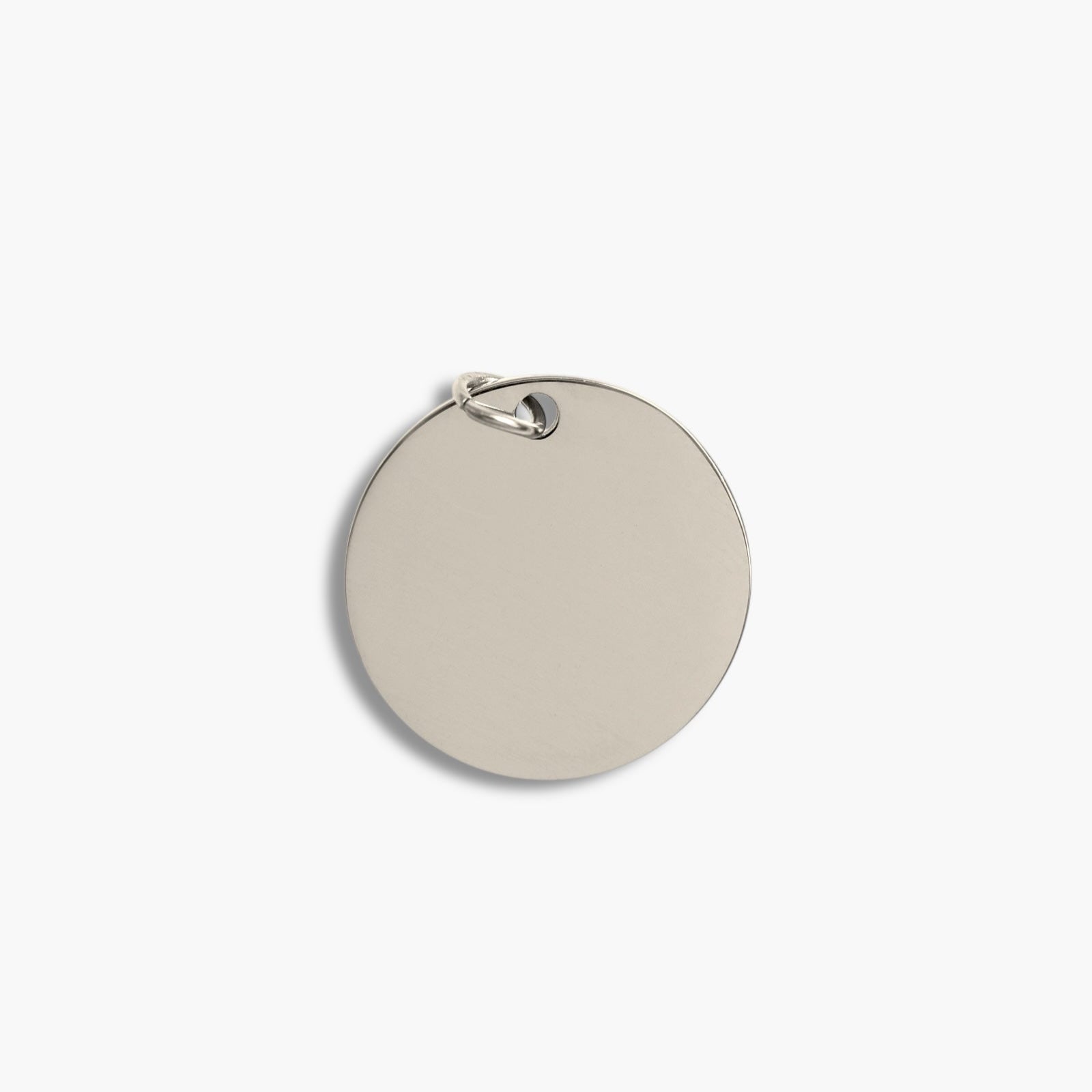 Silver Large Disc Pendant