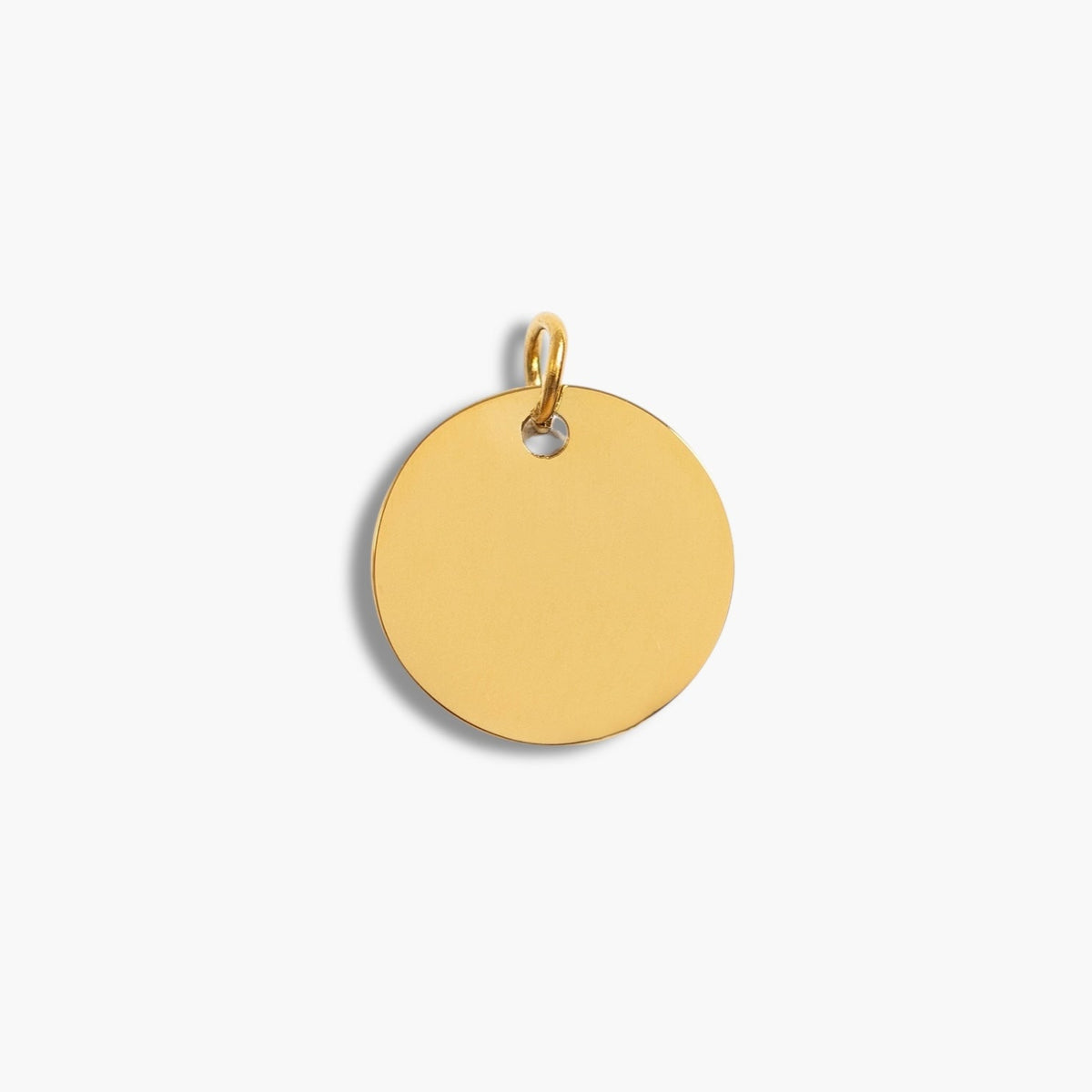 Gold Medium Disc Pendant