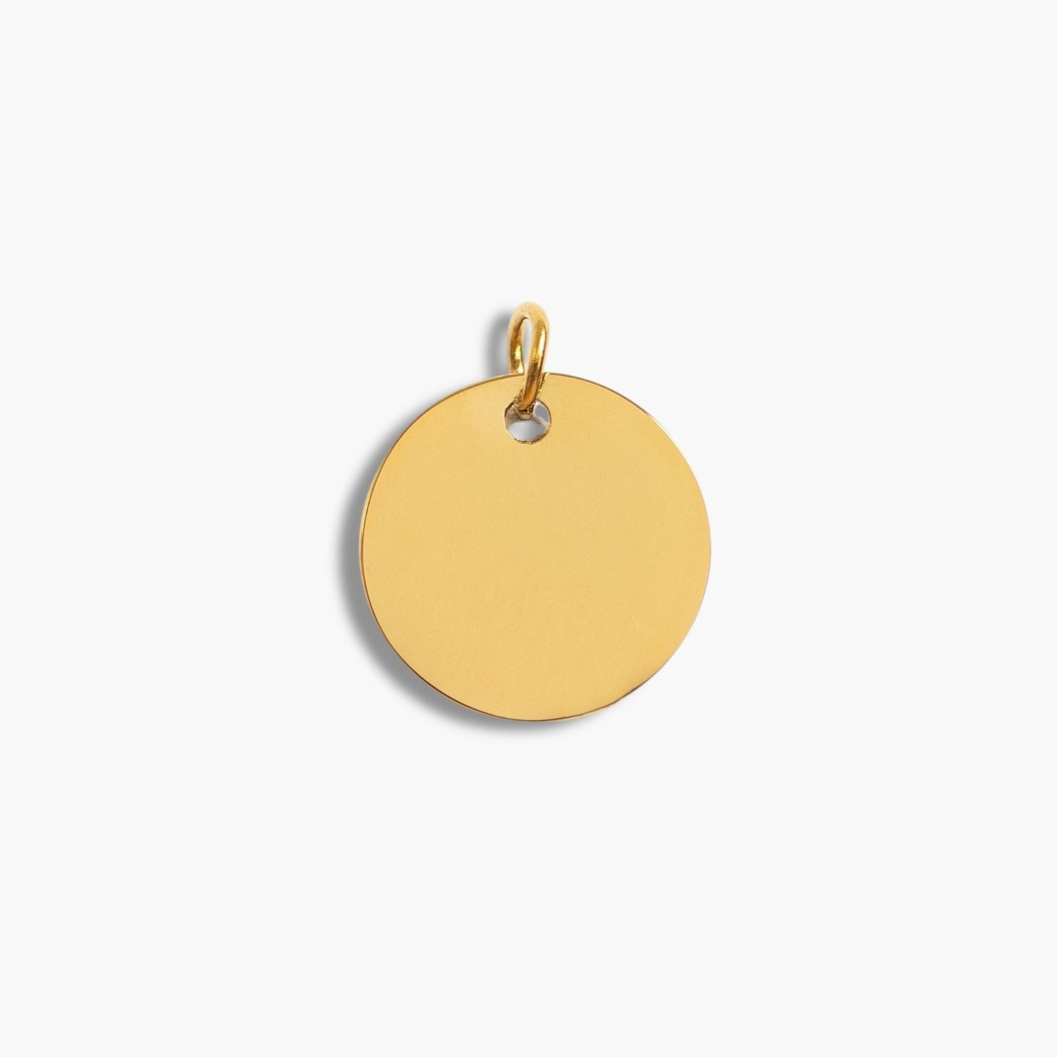 Gold Medium Disc Pendant
