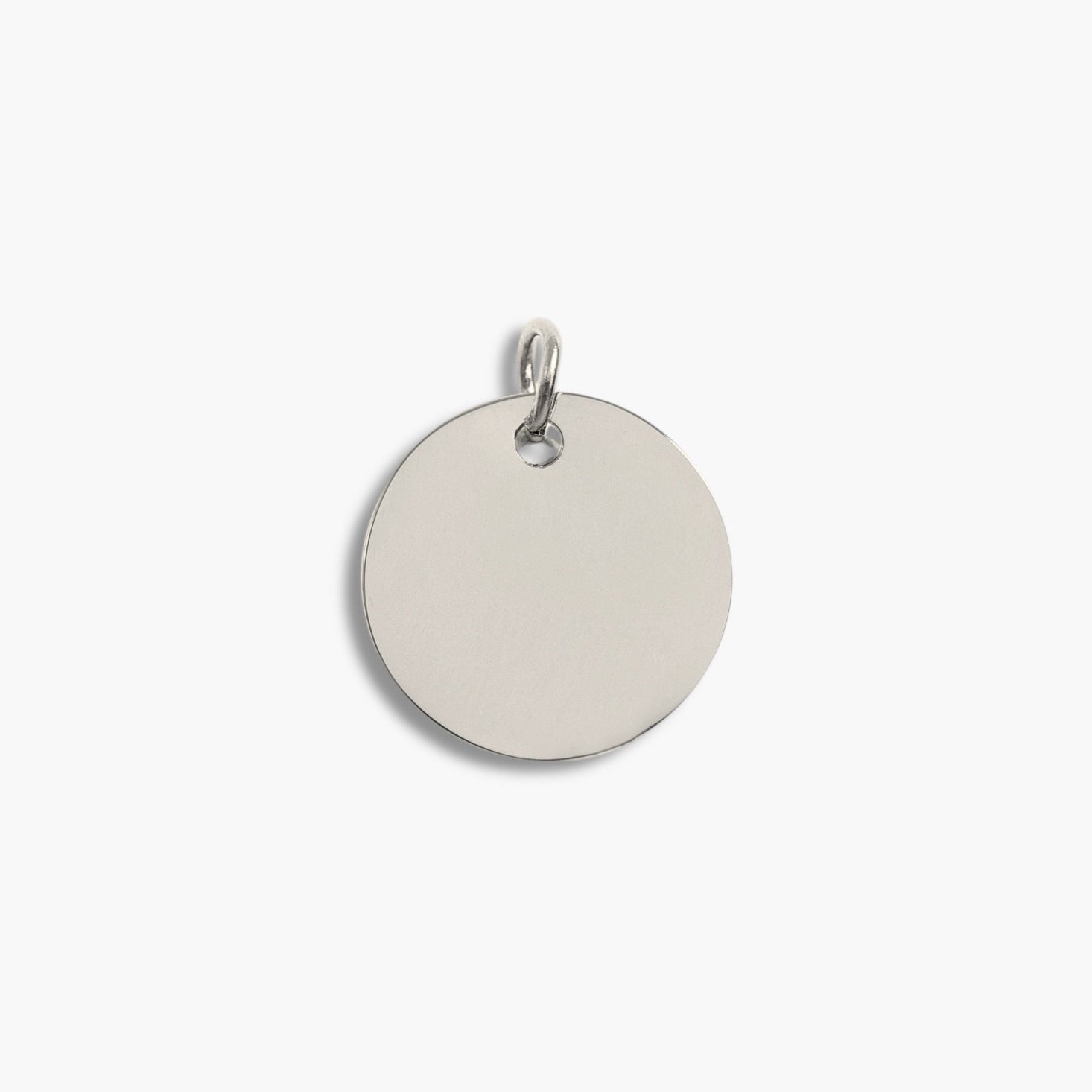 Silver Medium Disc Pendant