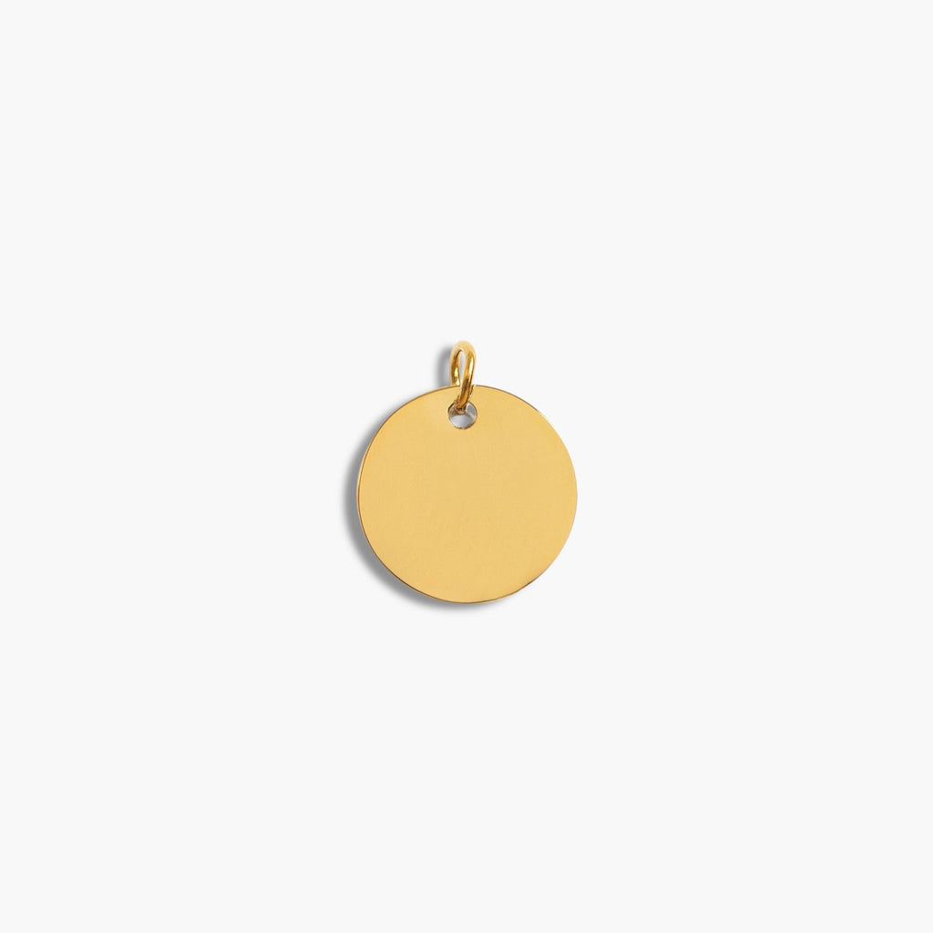 Gold Small Disc Pendant