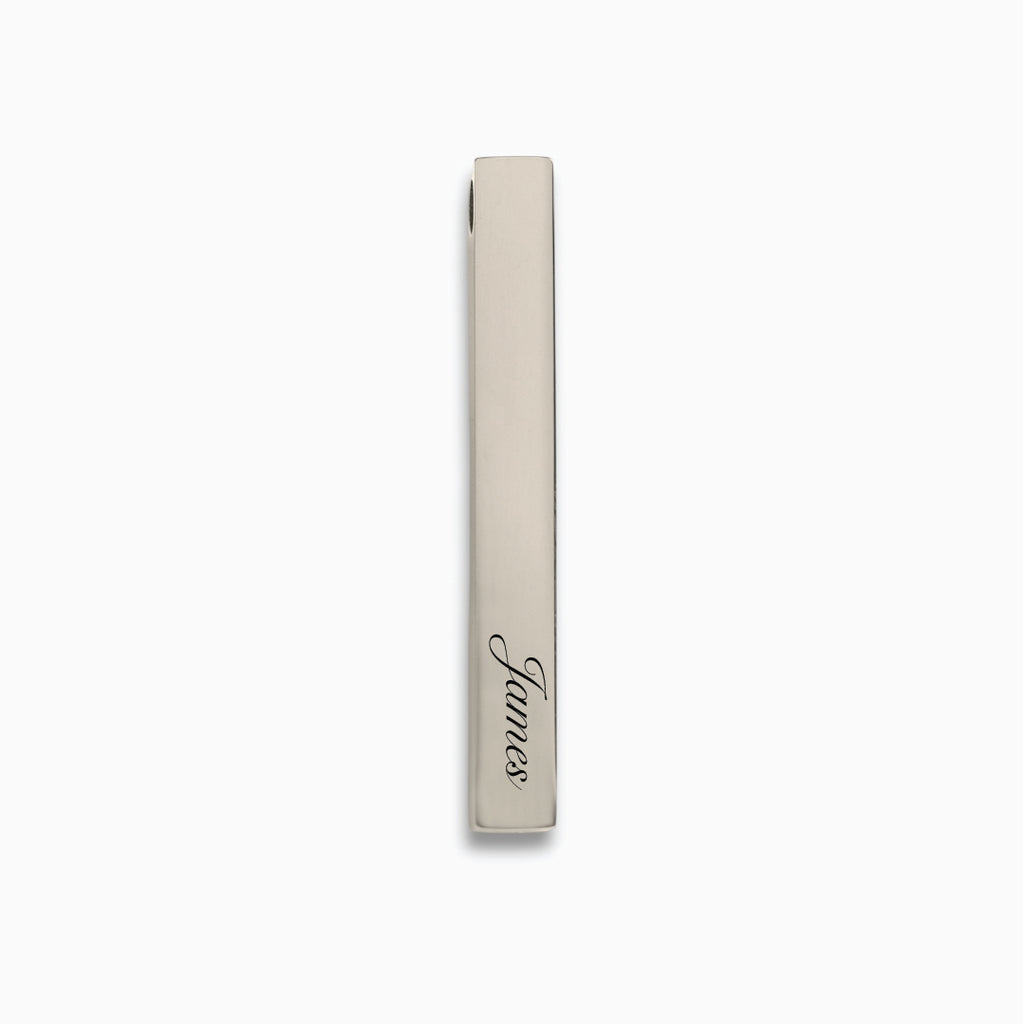 Silver Vertical Bar Pendant