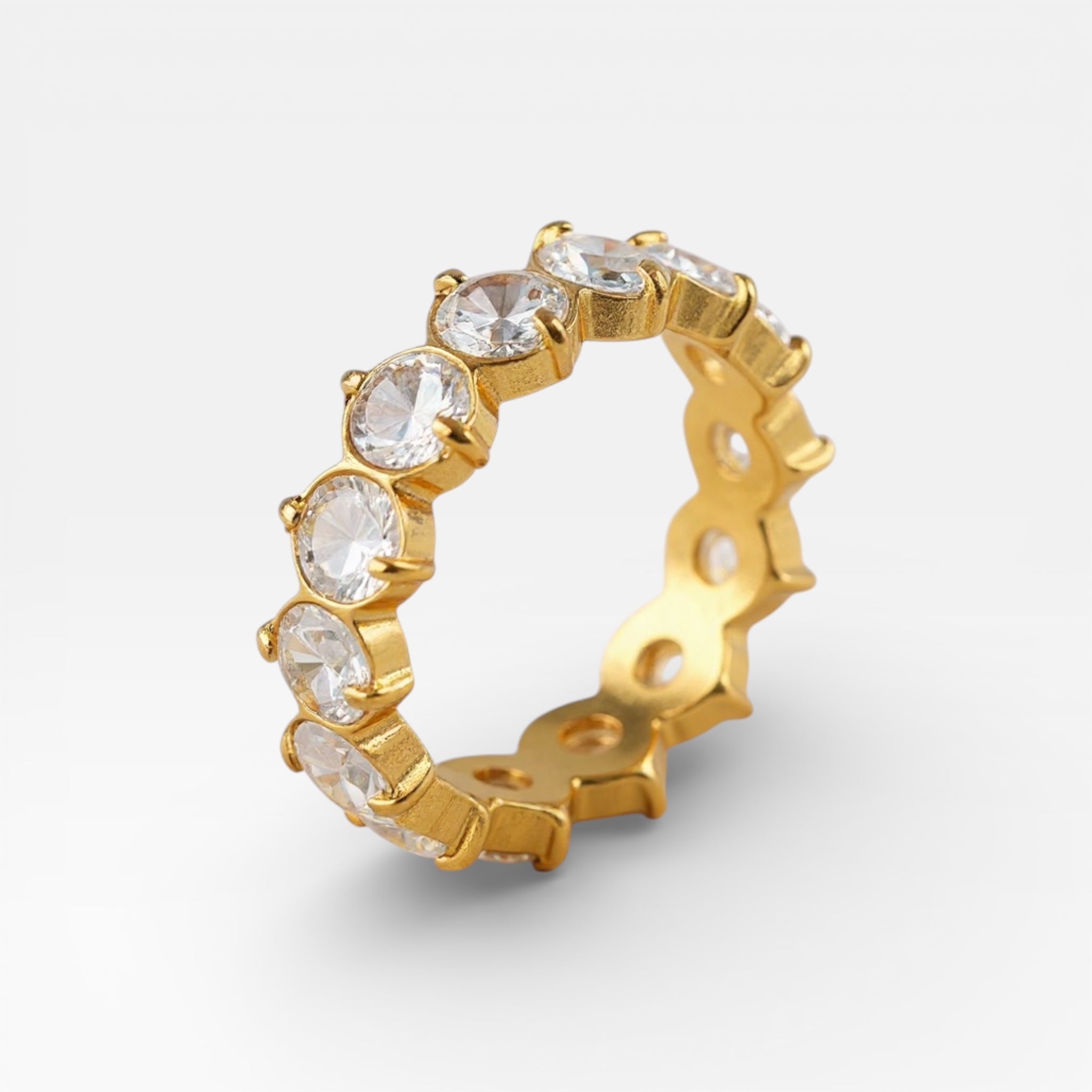 Gold Chunky Eternity Ring