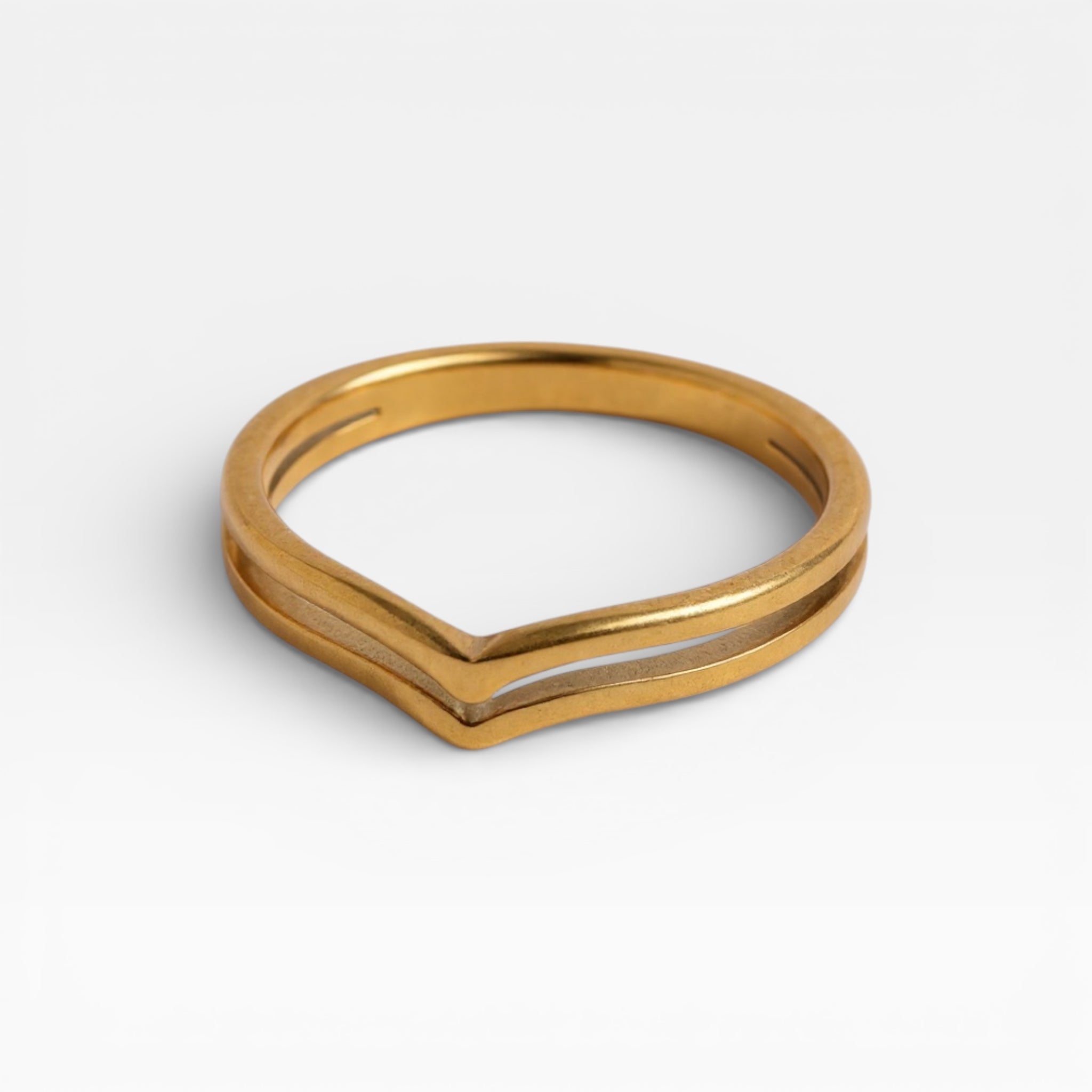 Gold V Ring
