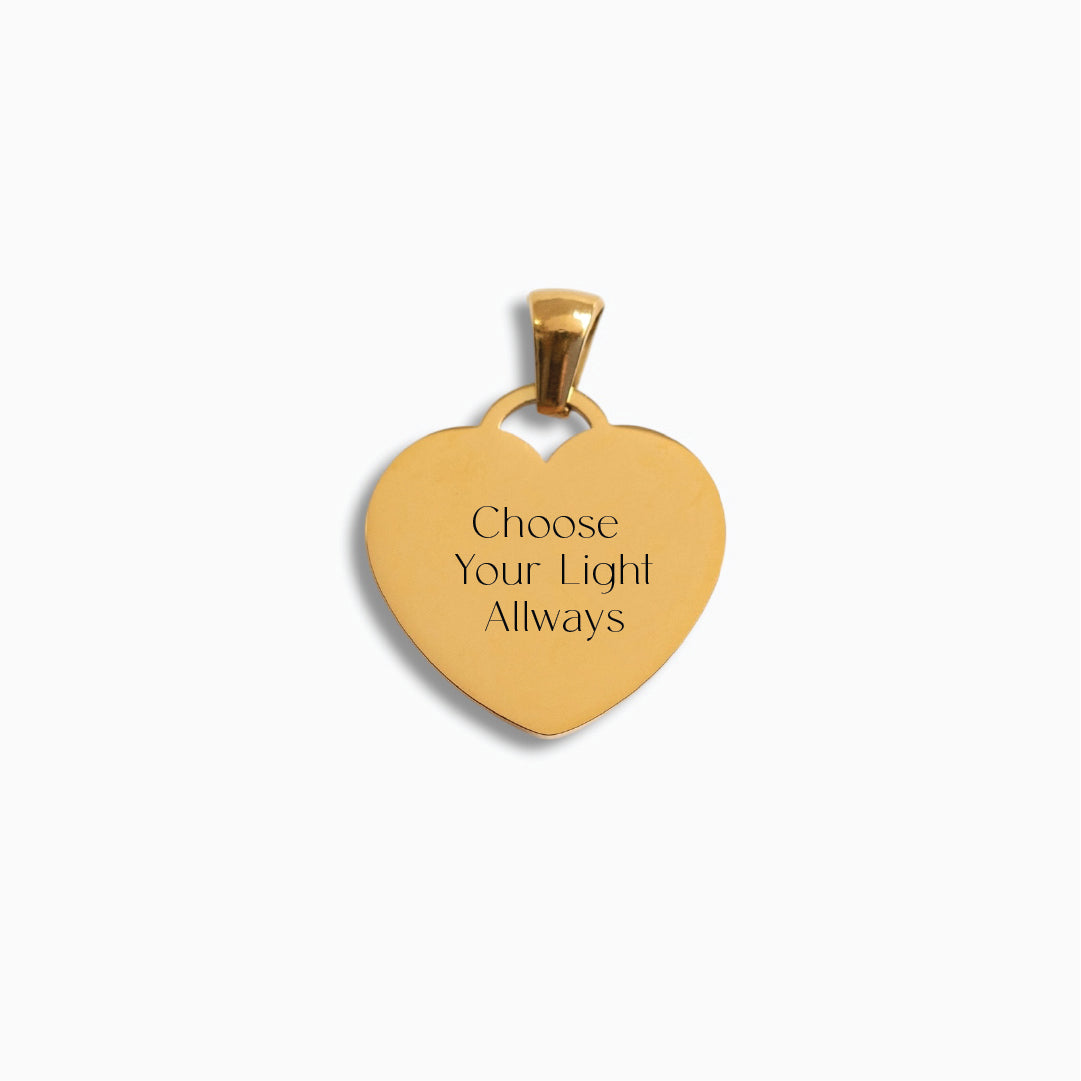 Gold Heart Pendant – Fleur Ateljee