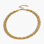Gold Braided Snake Necklace