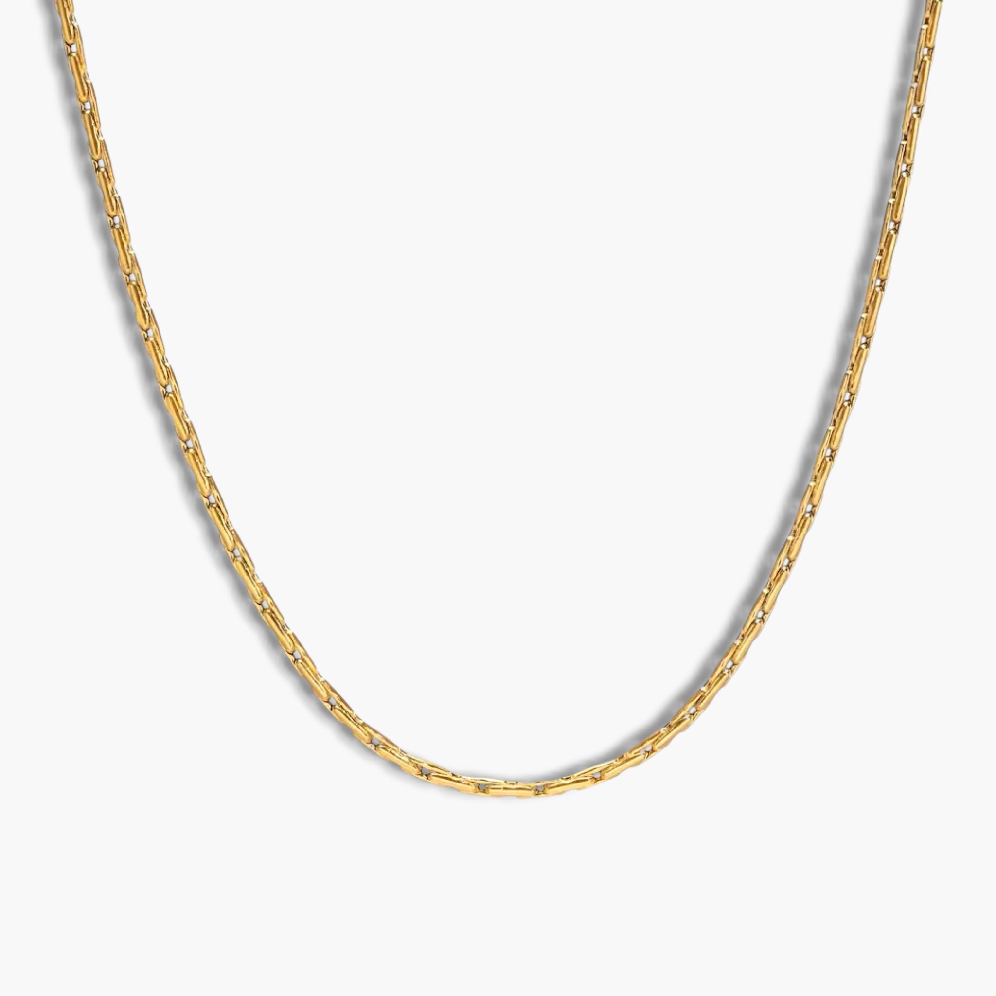 Gold Fine Linked Necklace