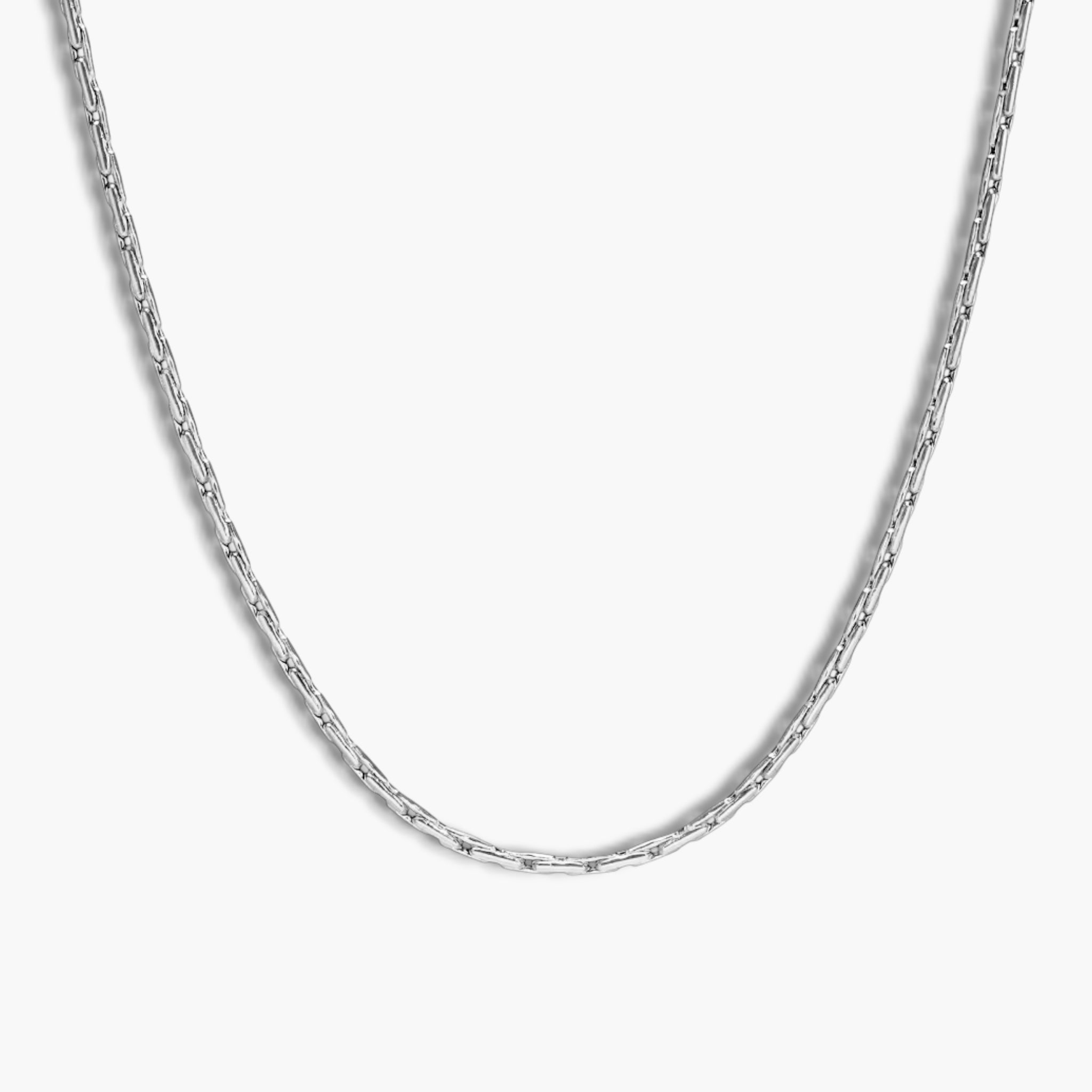 Silver Fine Linked Necklace