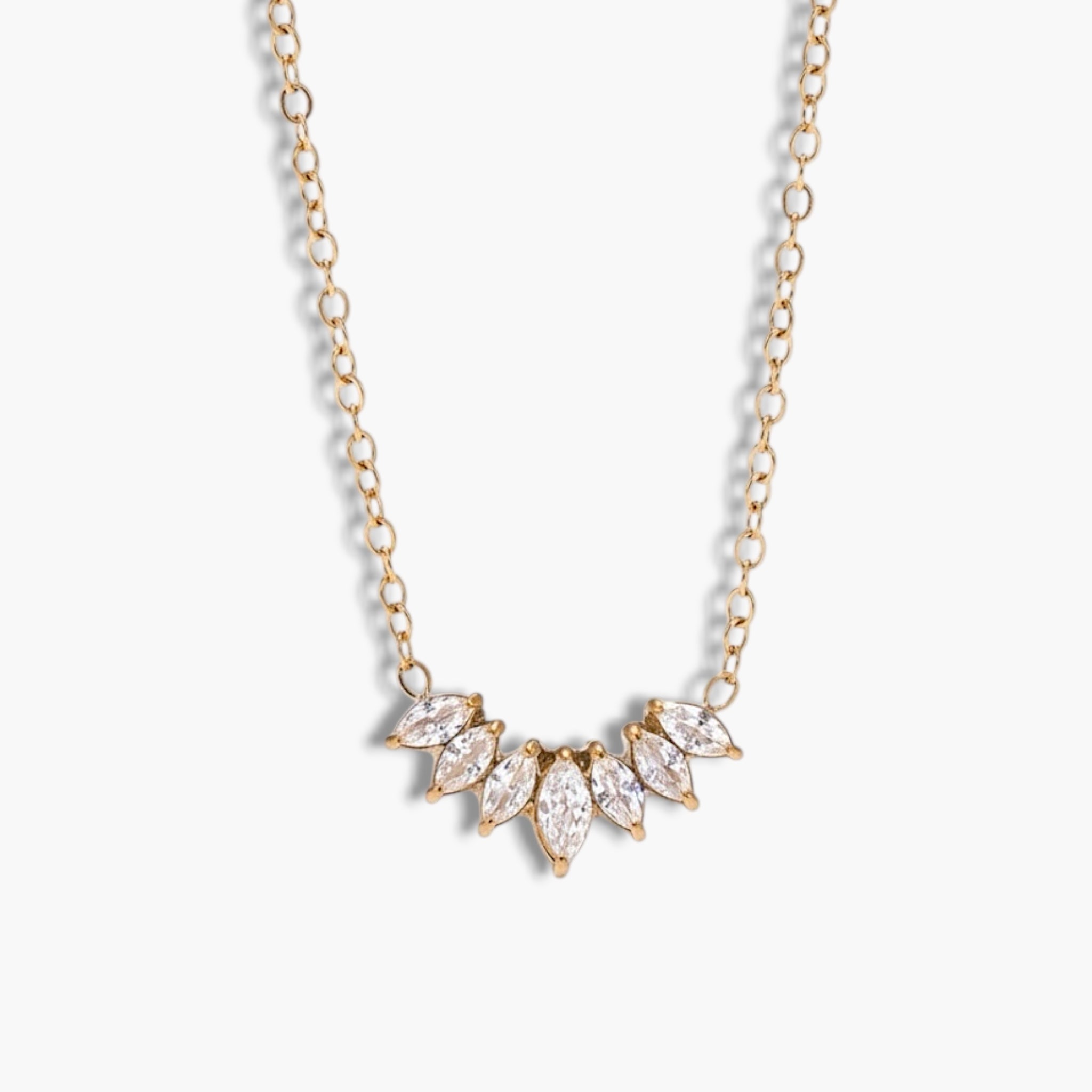Gold Marquise Necklace