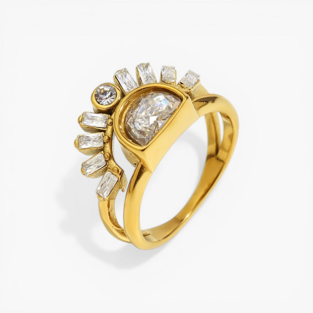 Gold Art Deco Ring