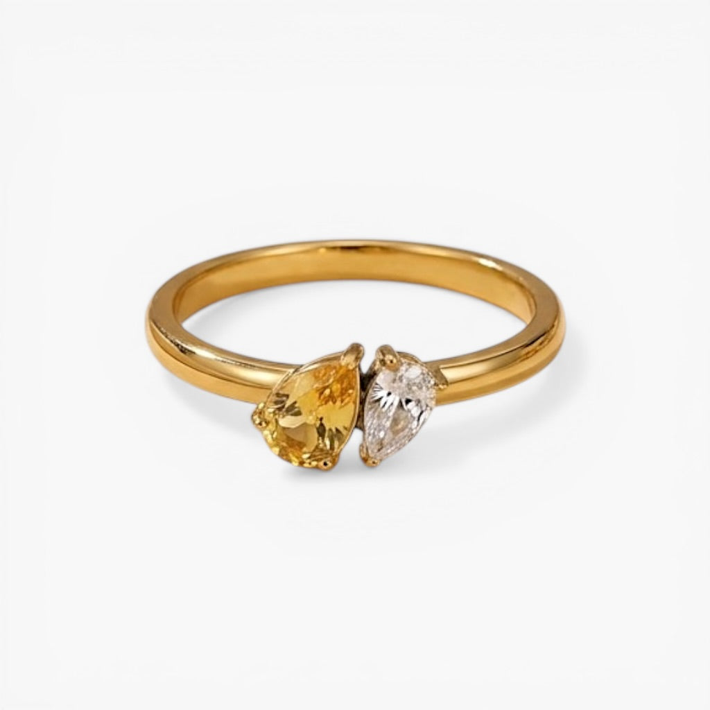 Gold Toi et Moi Ring
