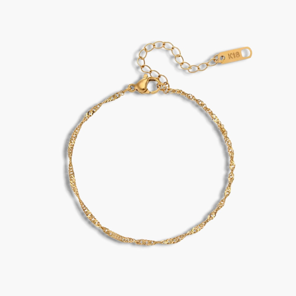 Gold Wave Bracelet
