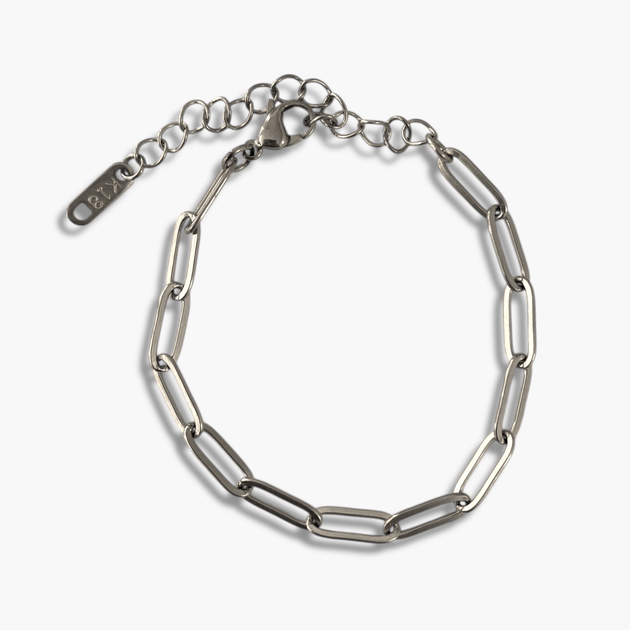 Silver Paperclip Bracelet