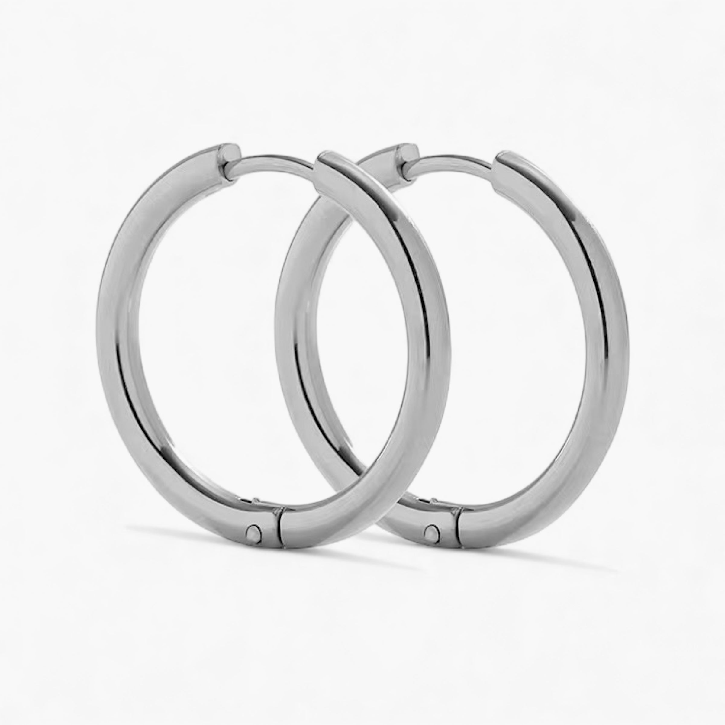 Silver Hoops