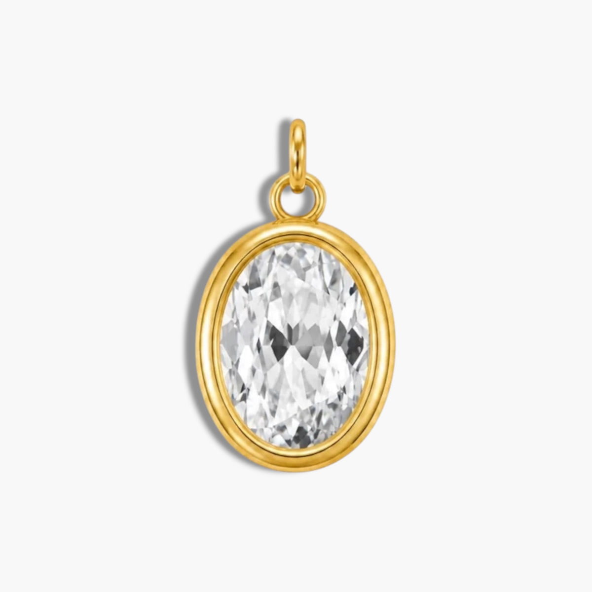 Oval Rhinestone Charm